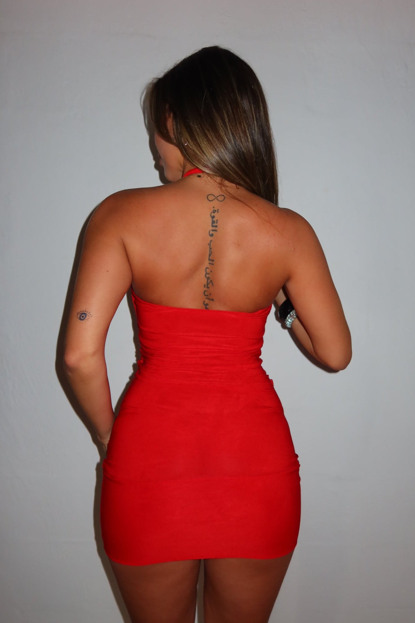 Y2K Halter Mini Party Dress S