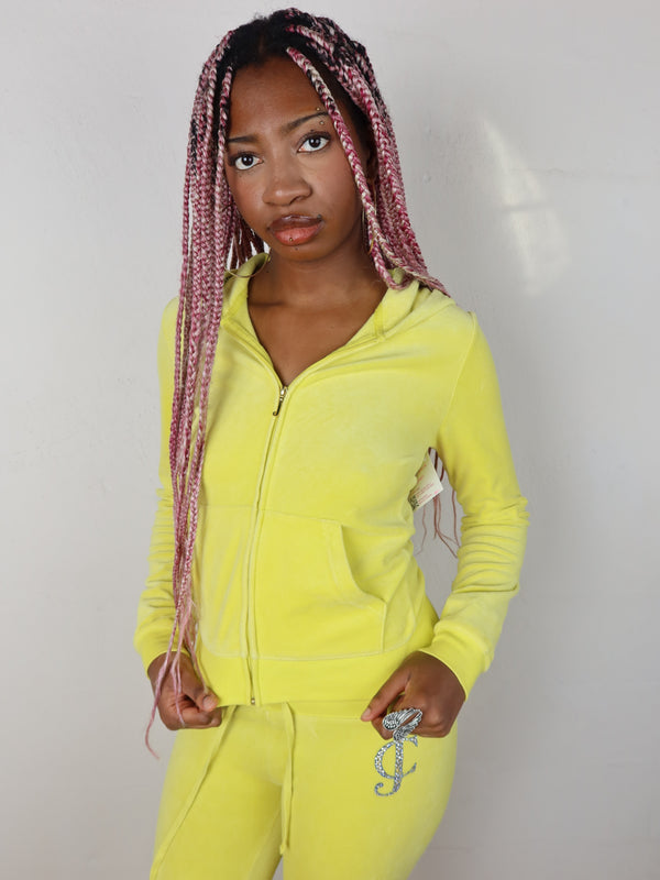 Vintage Juicy Couture neon set, Y2K resale clothing at Brat's Closet.