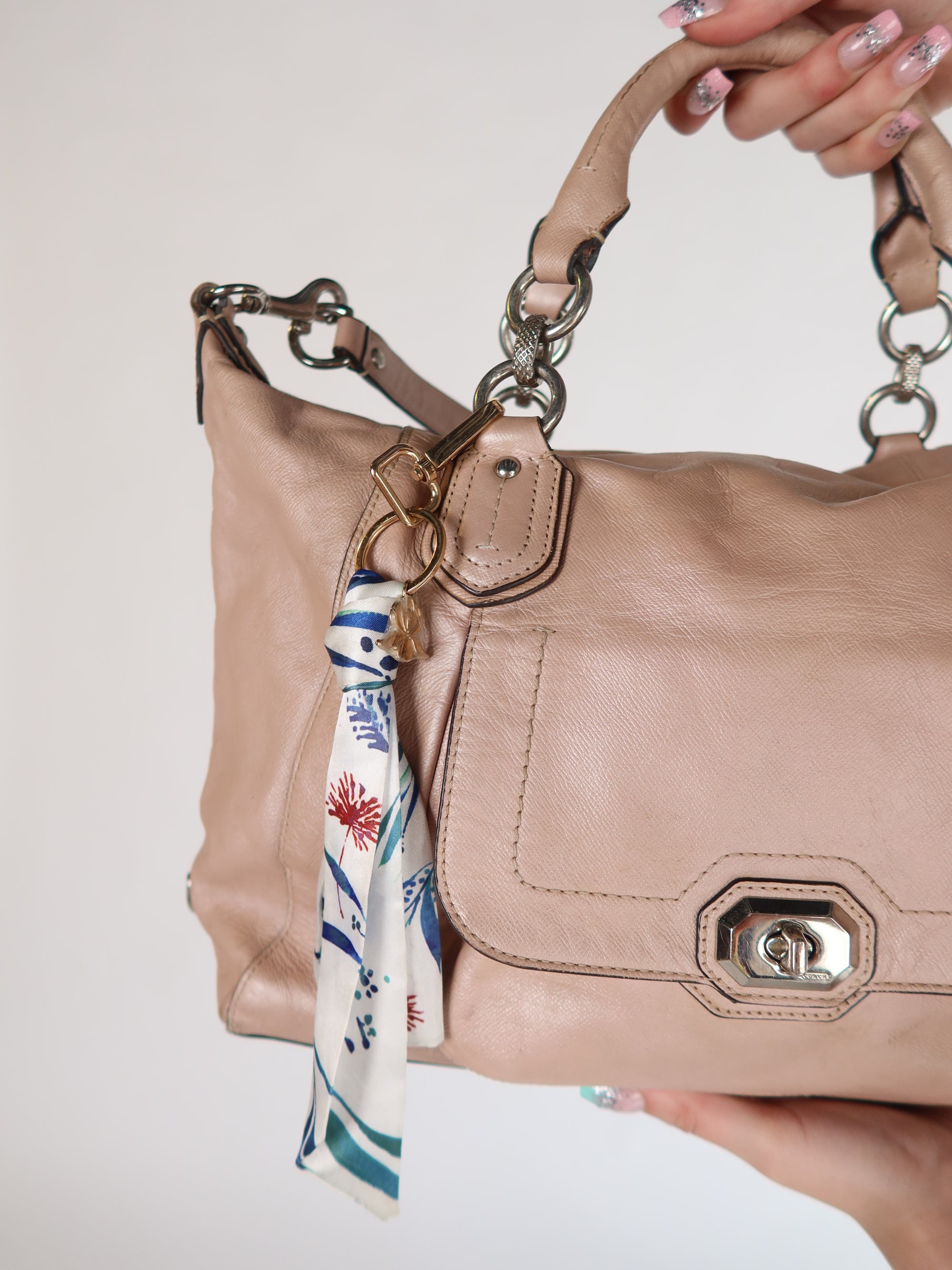 Coach Blush Pink Leather Satchel Bag