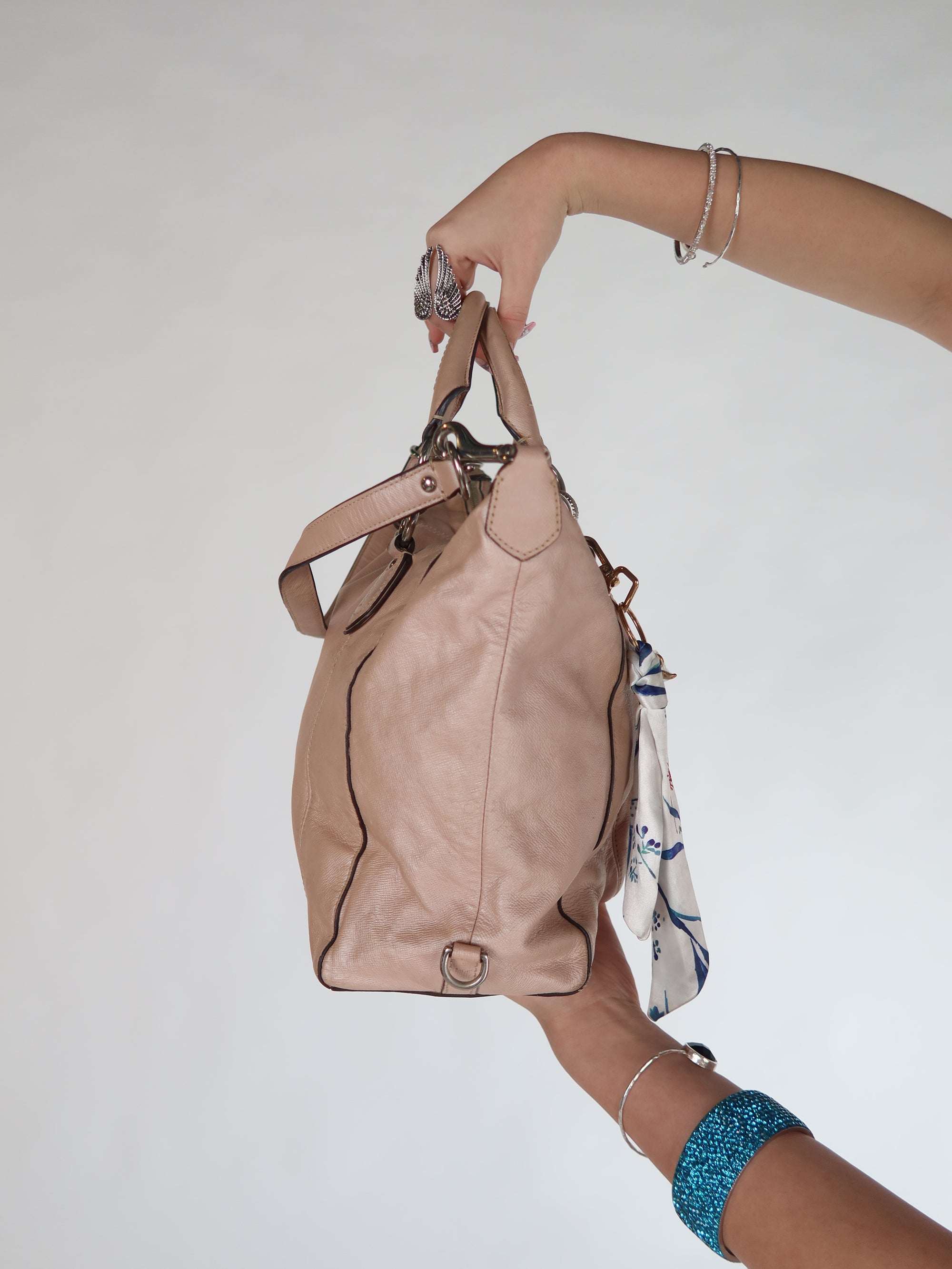 Coach Blush Pink Leather Satchel Bag