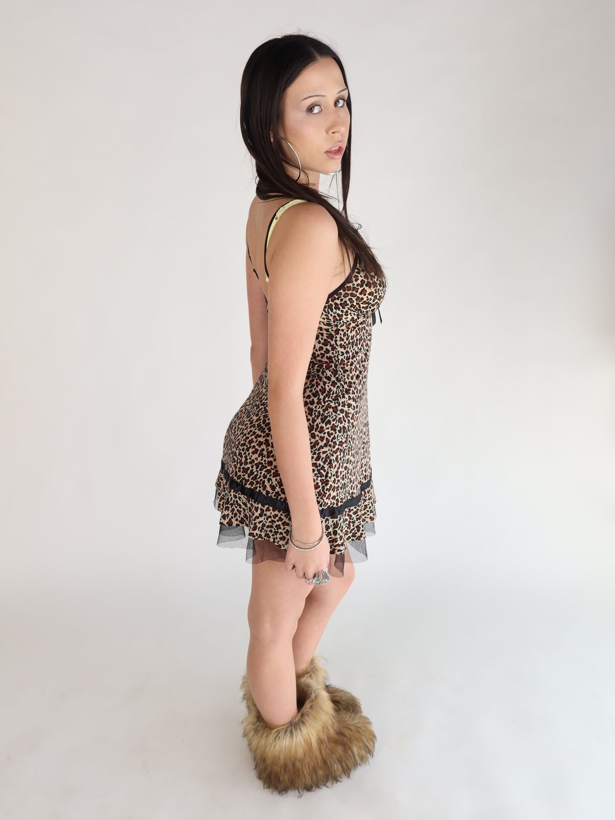 Leopard Babydoll Slip S/M