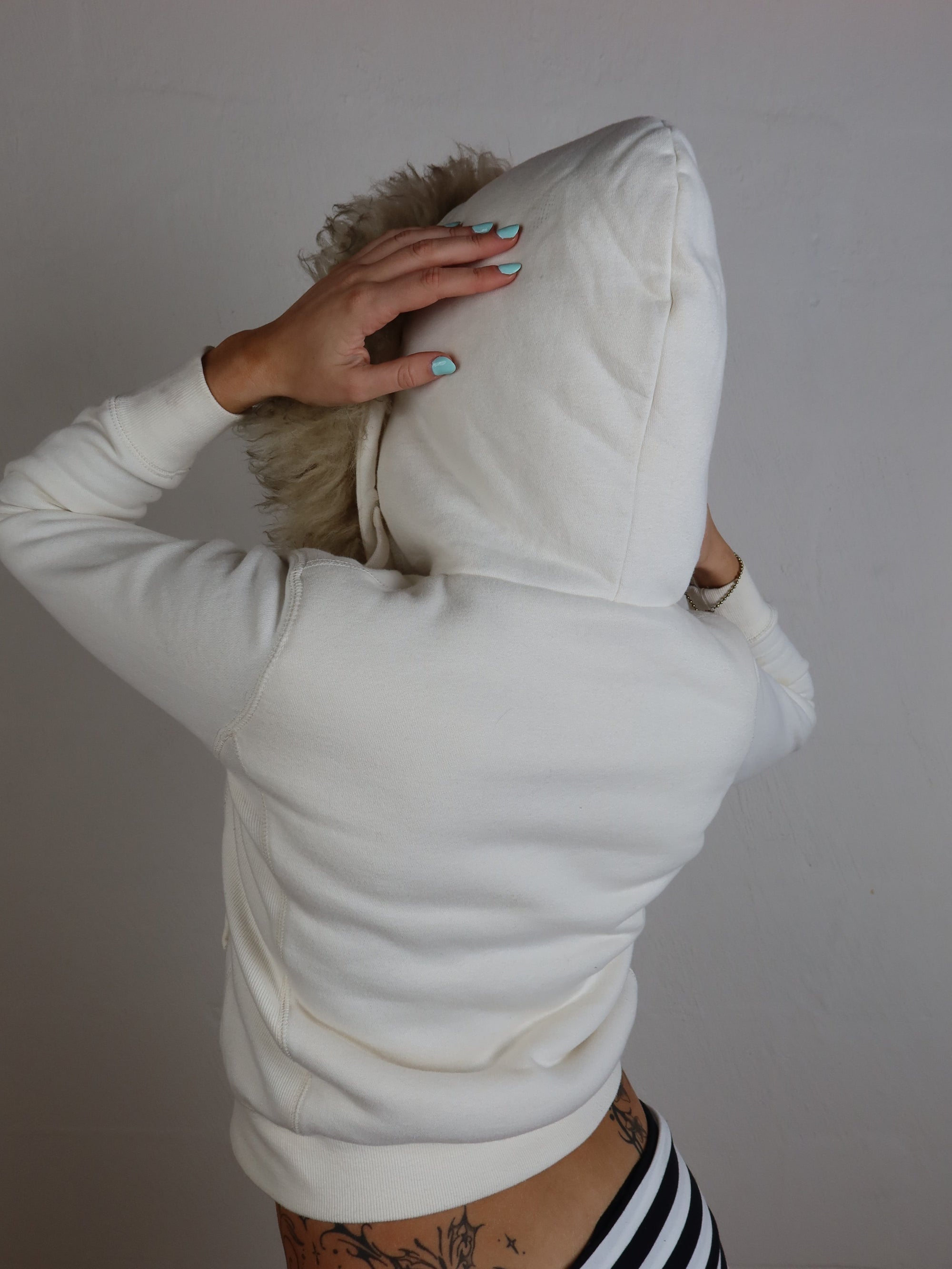 00's Detachable Fur Jacket S/M