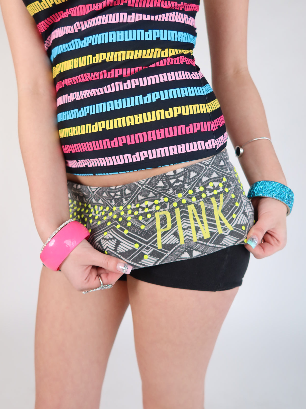 VS PINK Fold-Over Shorts XS/S