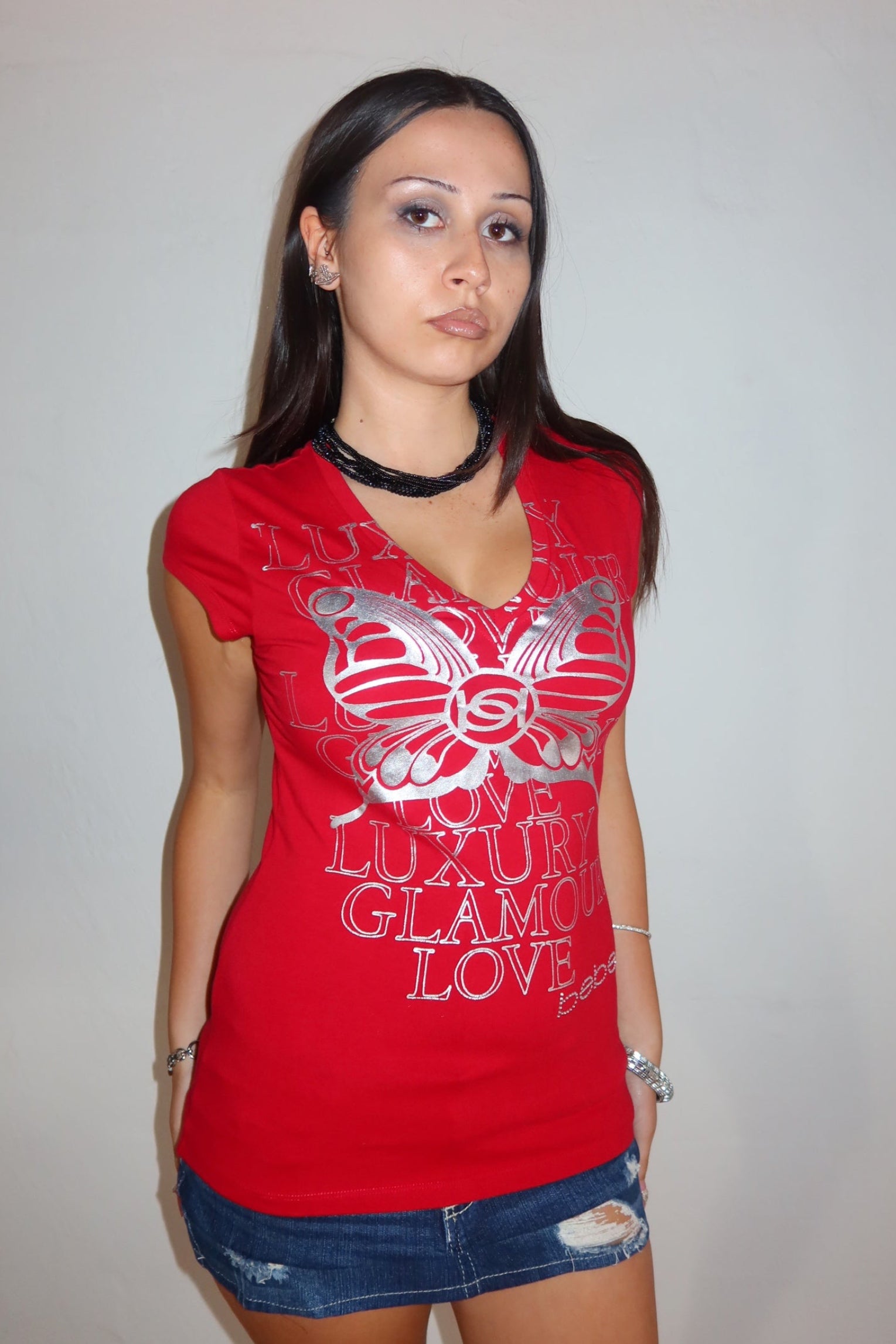 Y2K Bebe Baby Tee S