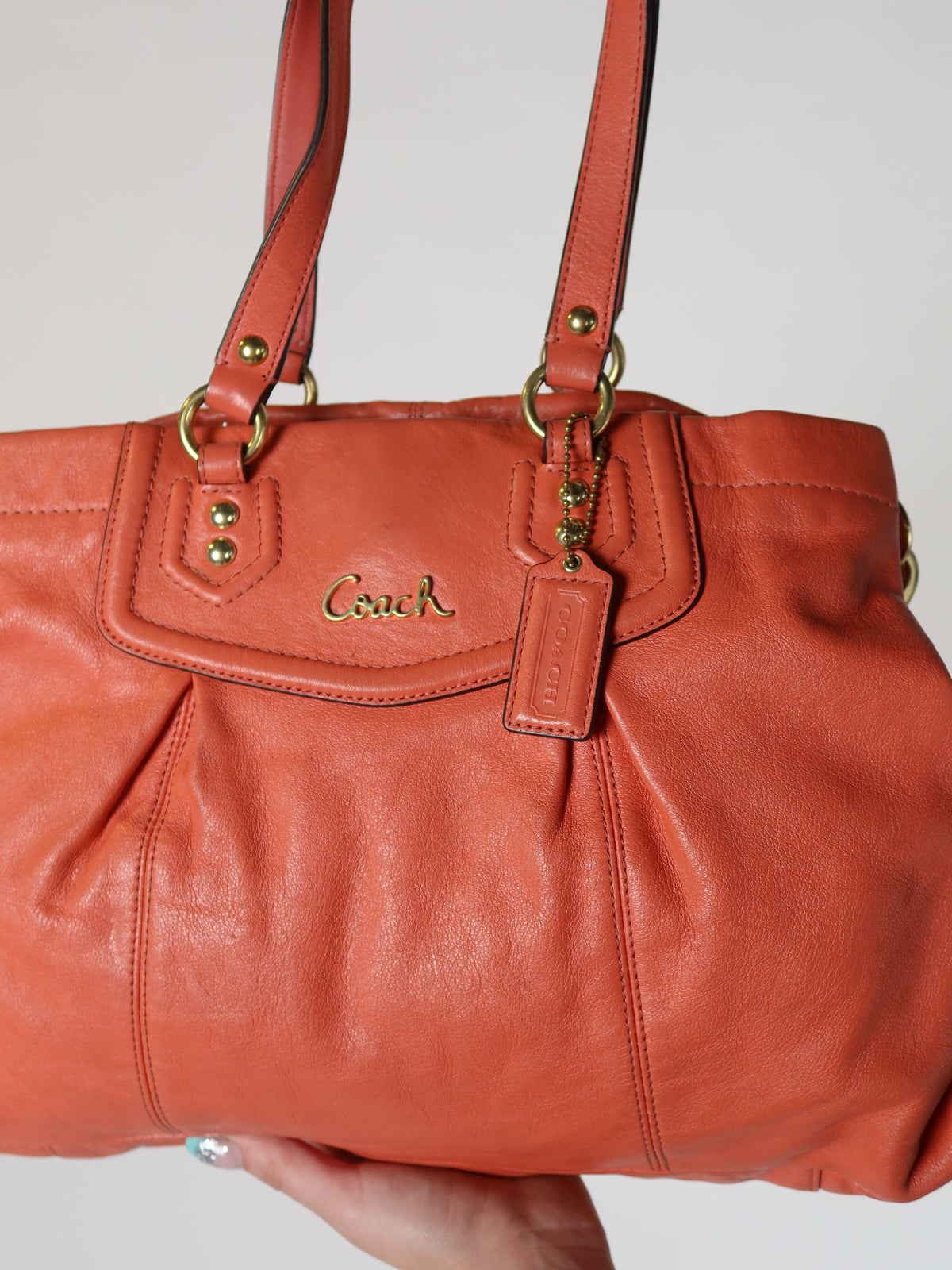 Coach Coral Leather Bag