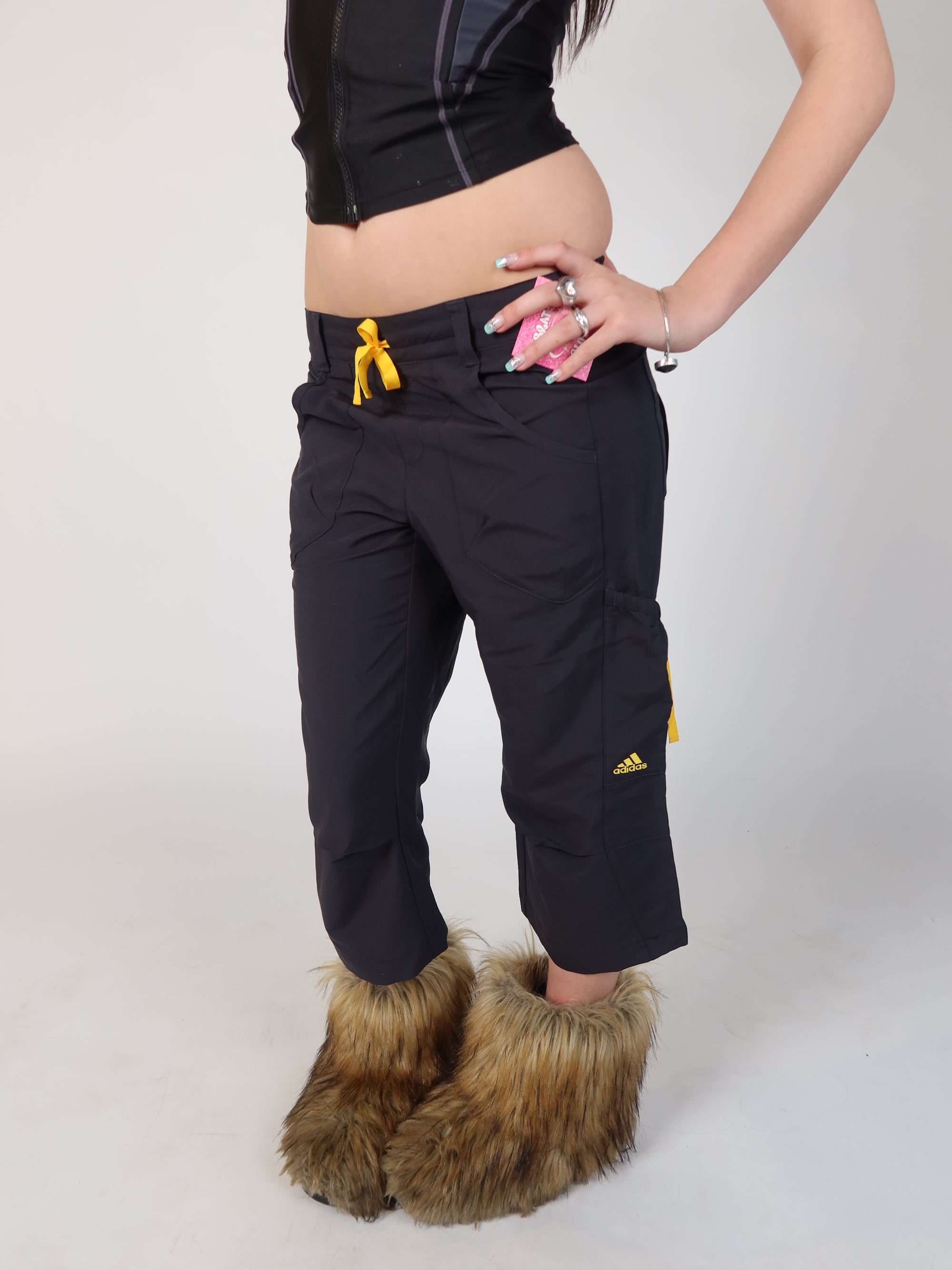 Adidas Black Cargo Capri S/M