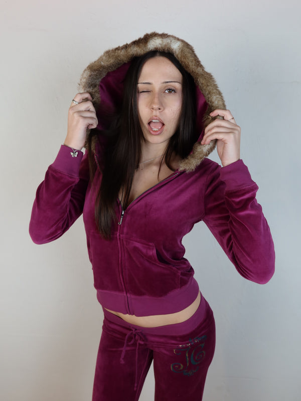 Vintage Juicy Couture velour set, Y2K resale clothing at Brat's Closet.