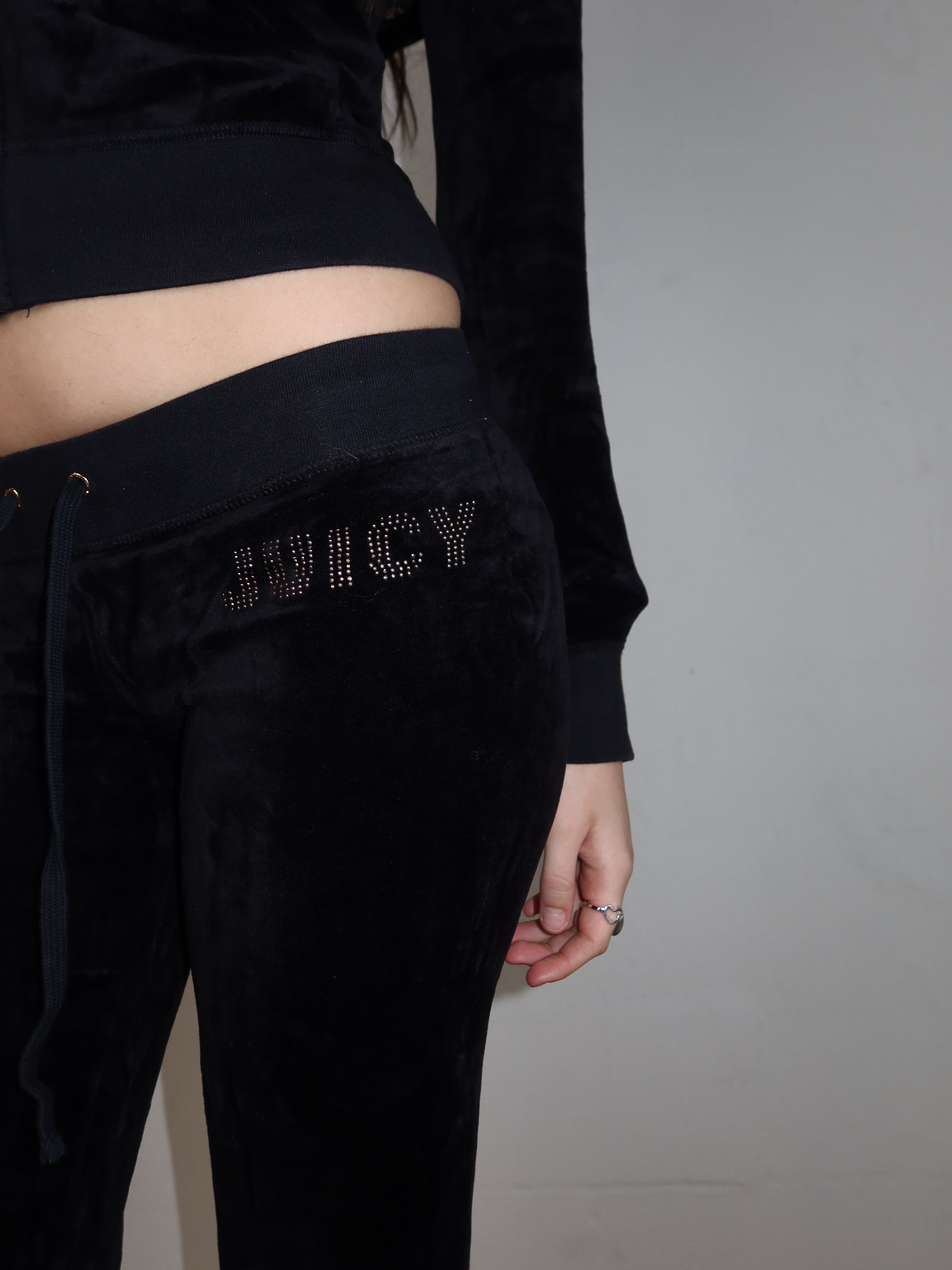 Black Juicy Velour Set S