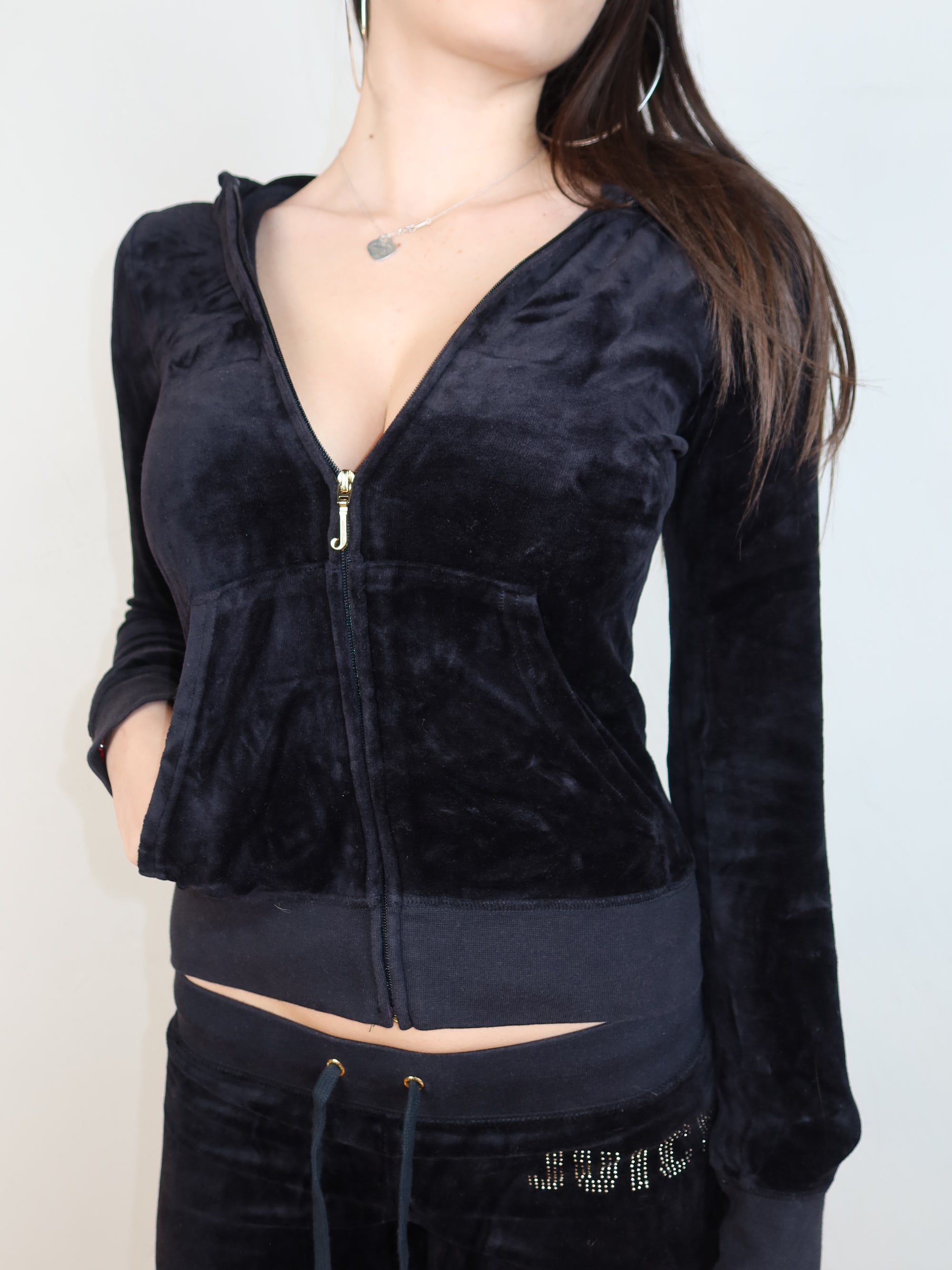 Black Juicy Velour Set S