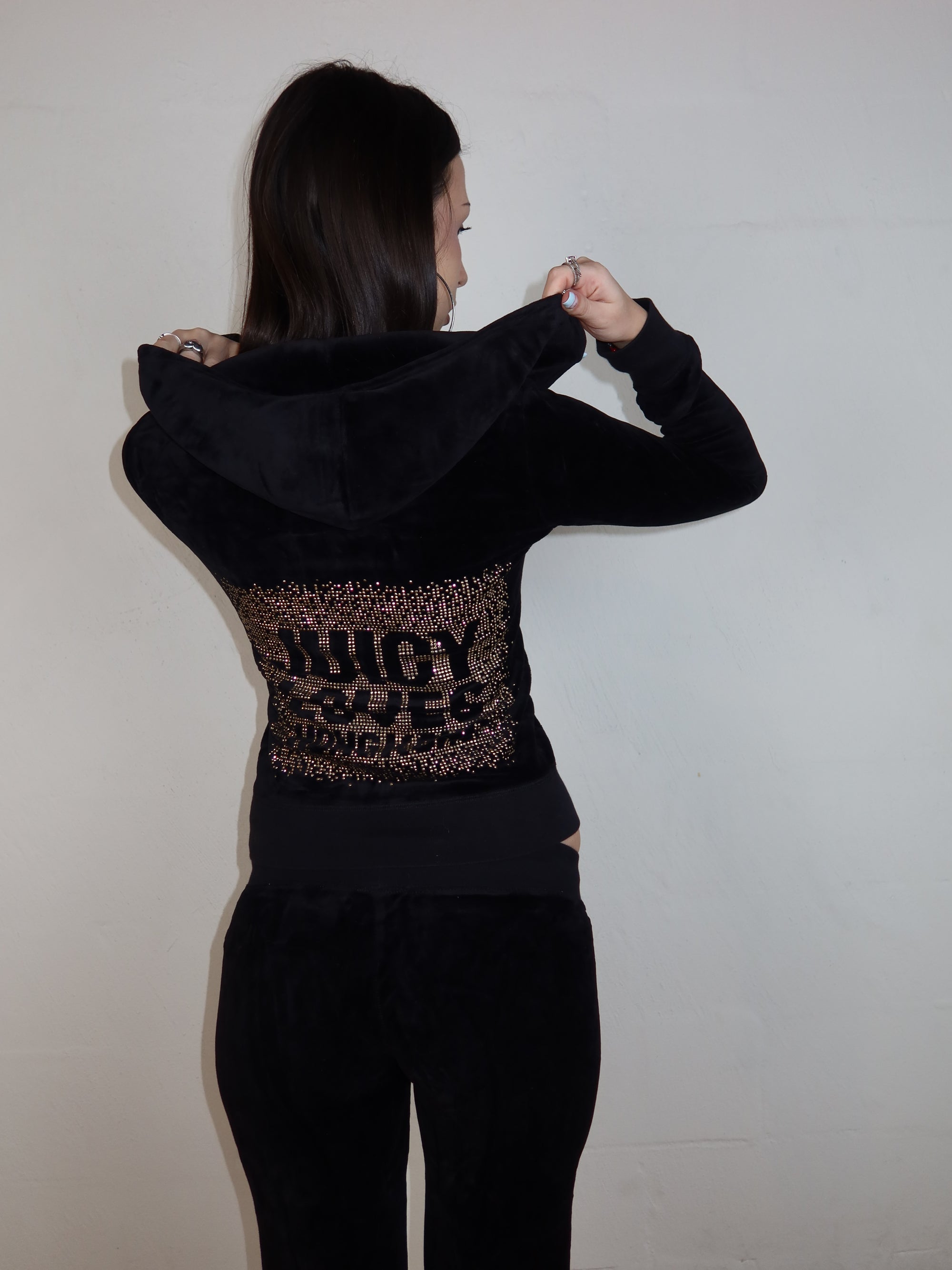 Black Juicy Velour Set S