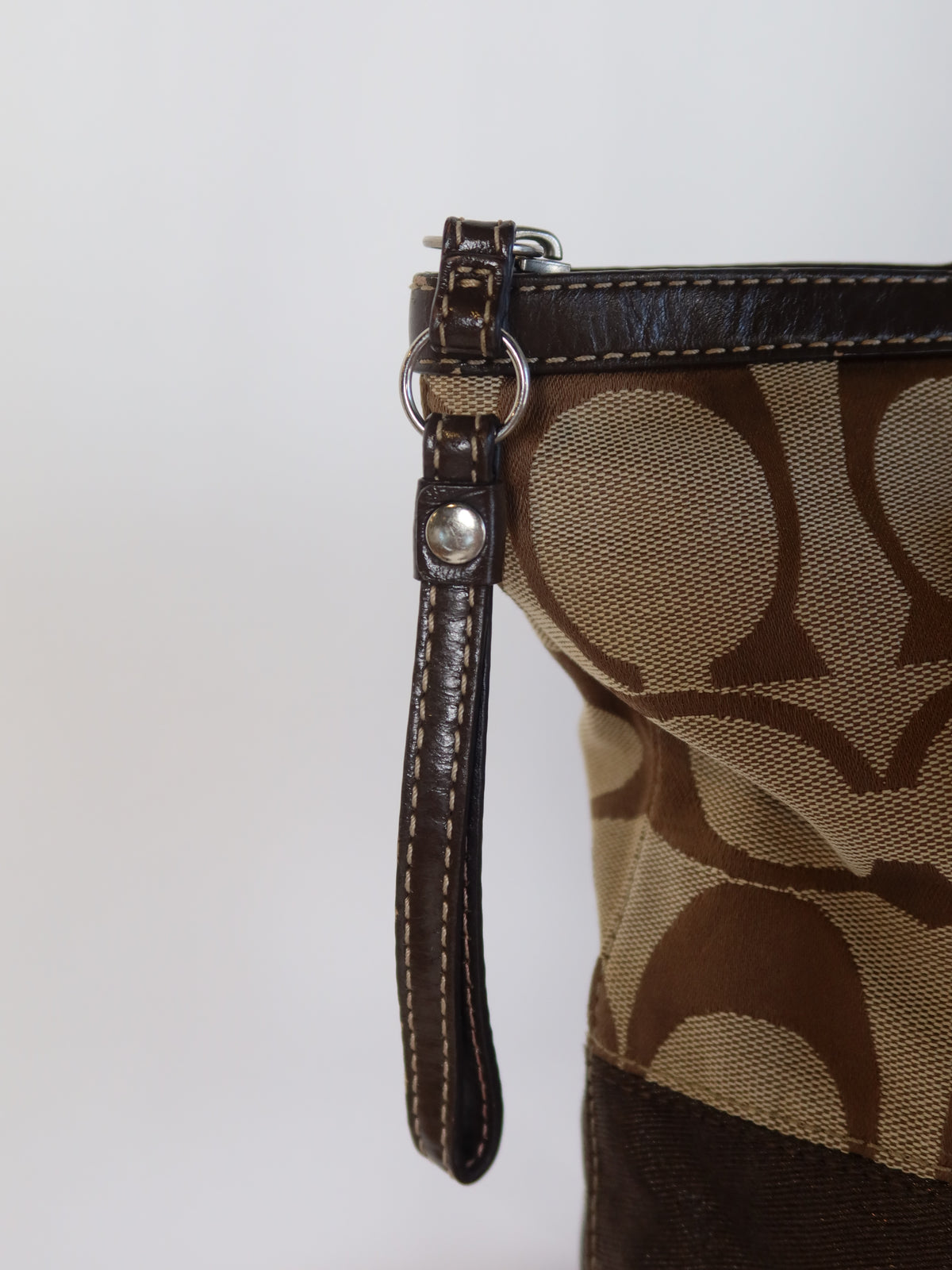 Coach Signature Stripe Tote Bag