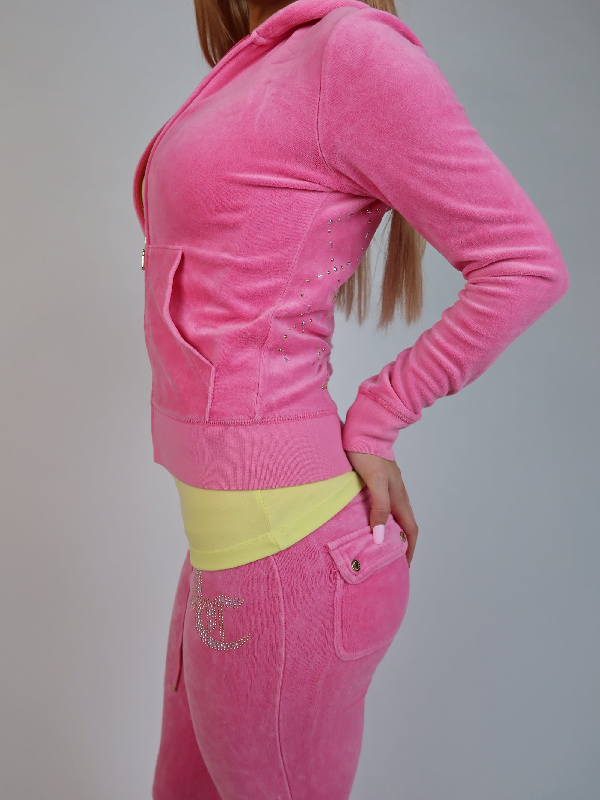 Pink Juicy Velour Set S