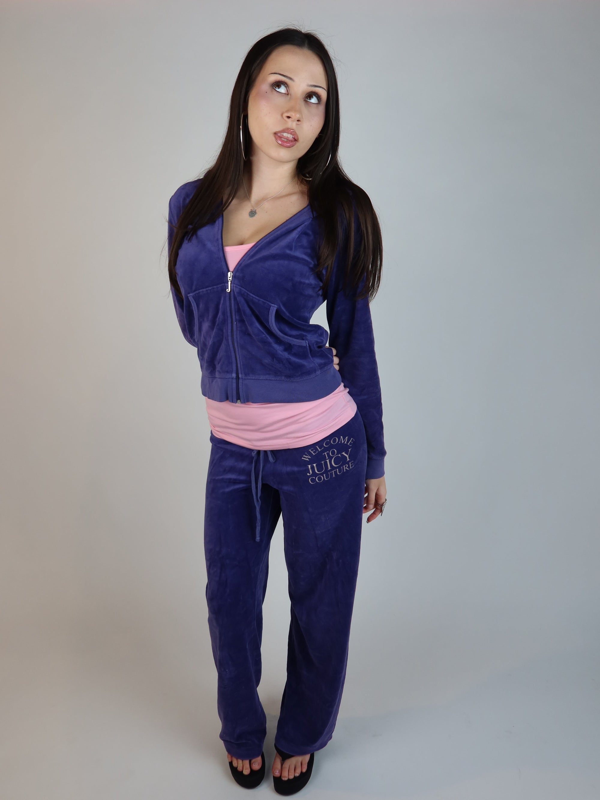 Purple Juicy Velour Set M