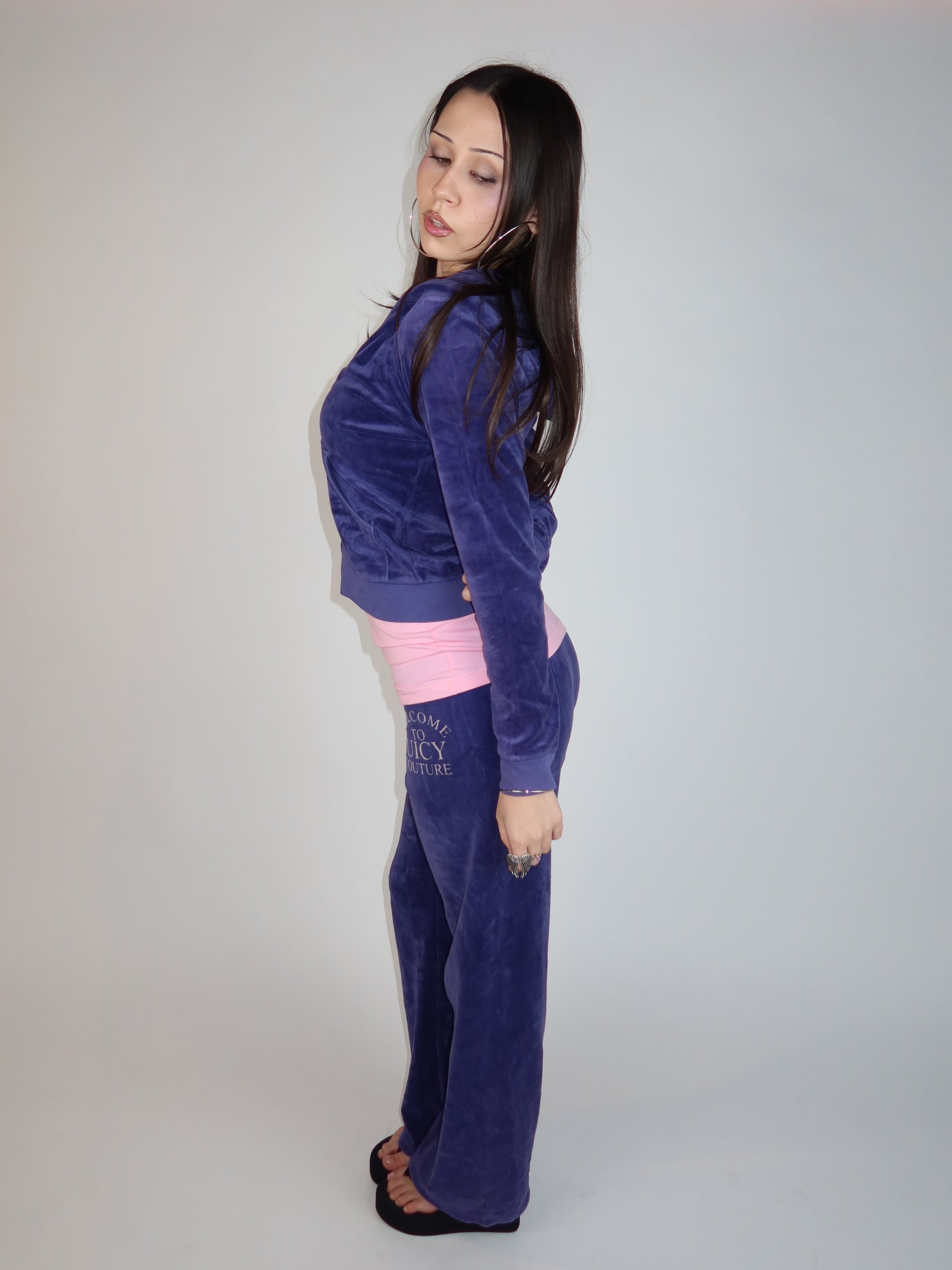Purple Juicy Velour Set M