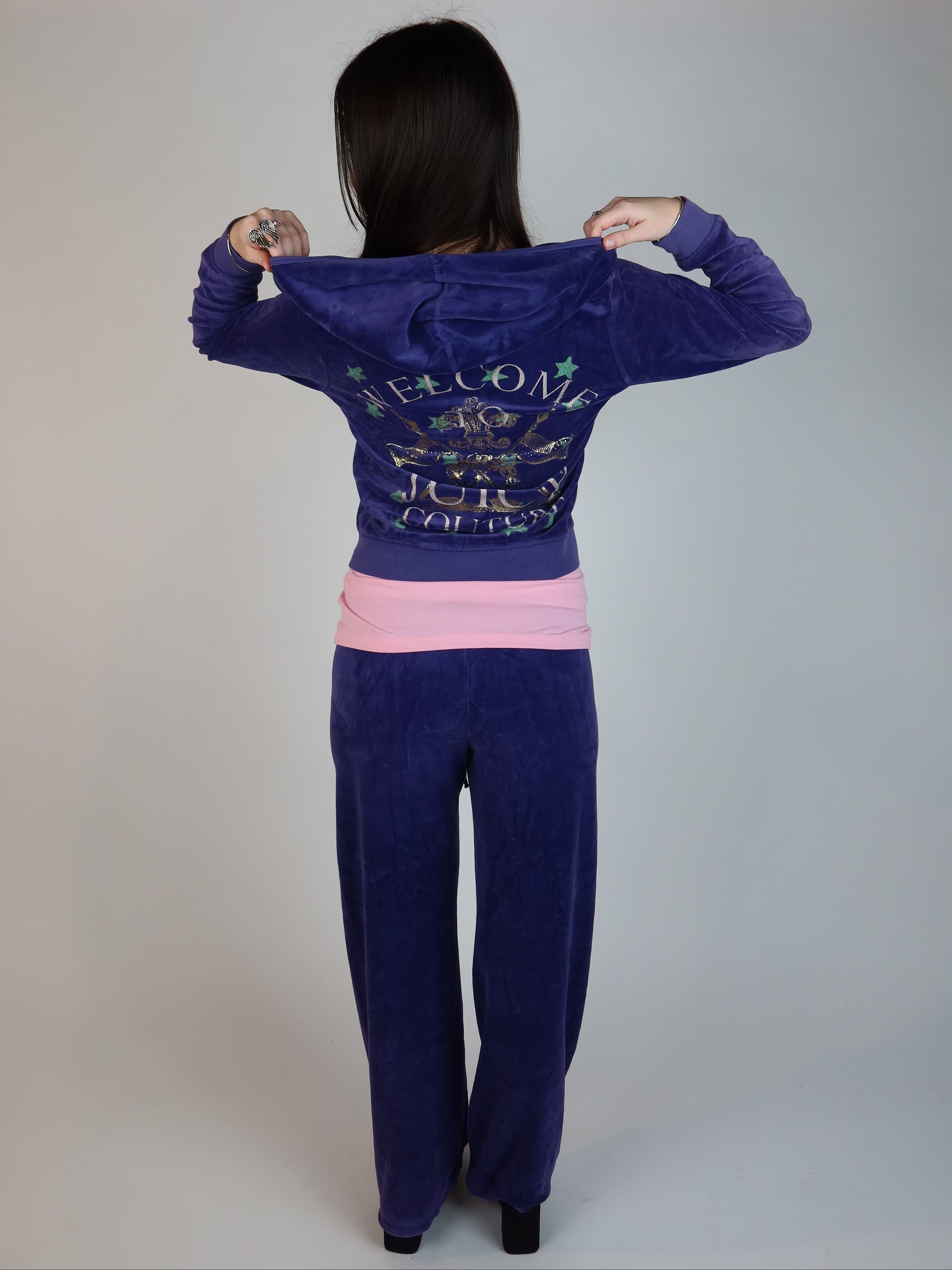 Purple Juicy Velour Set M