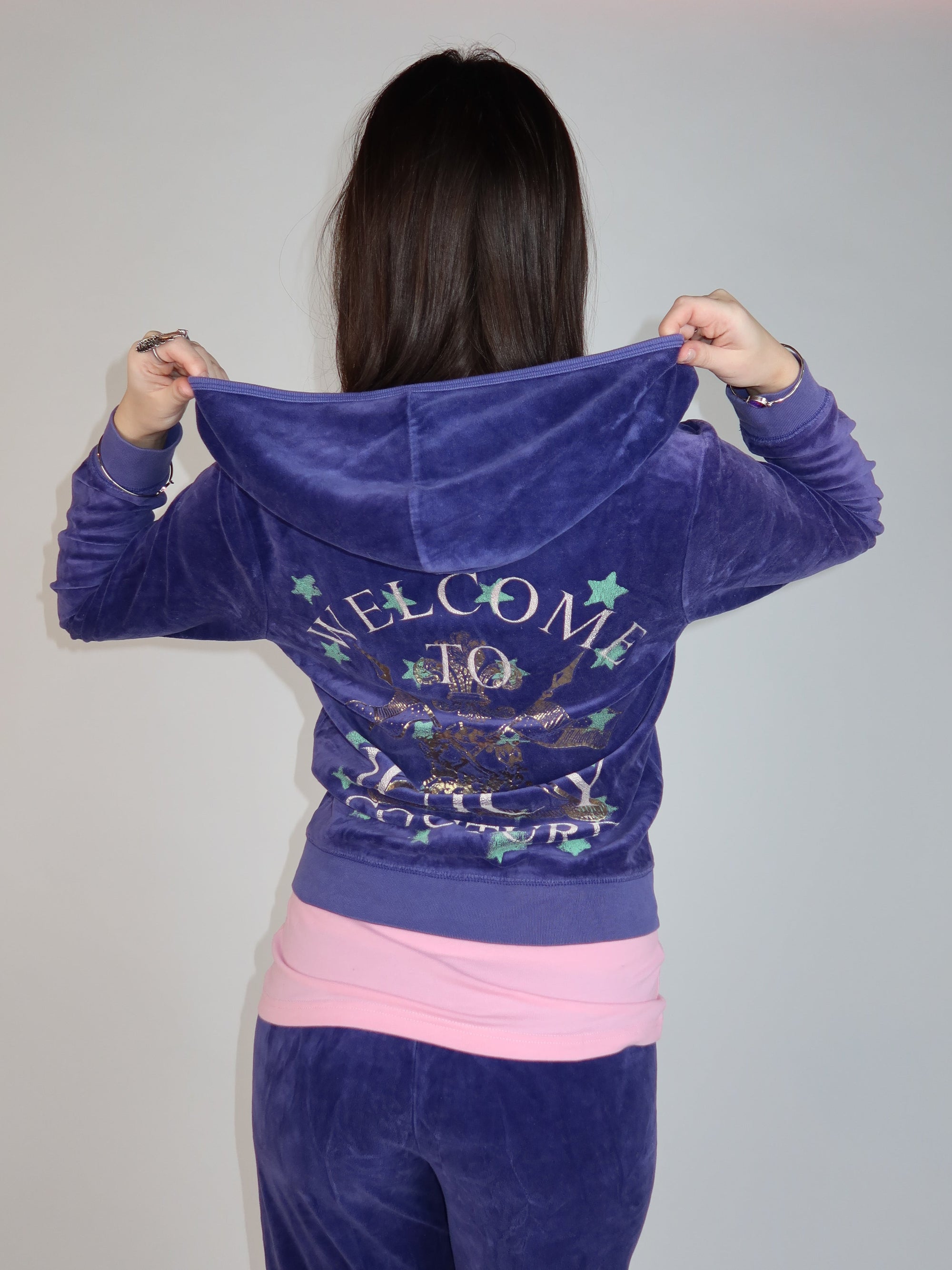 Purple Juicy Velour Set M