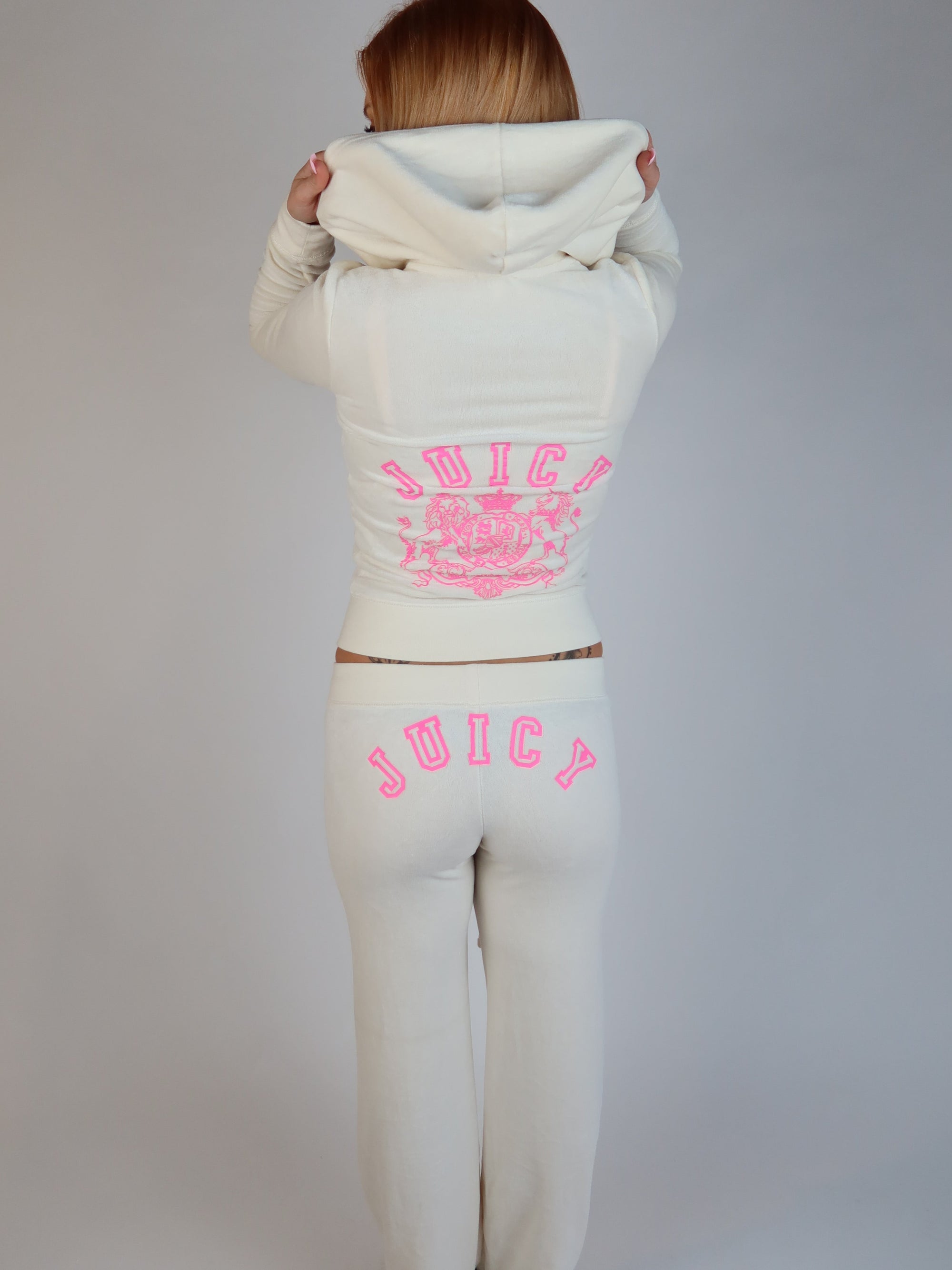 White Juicy Velour Set S