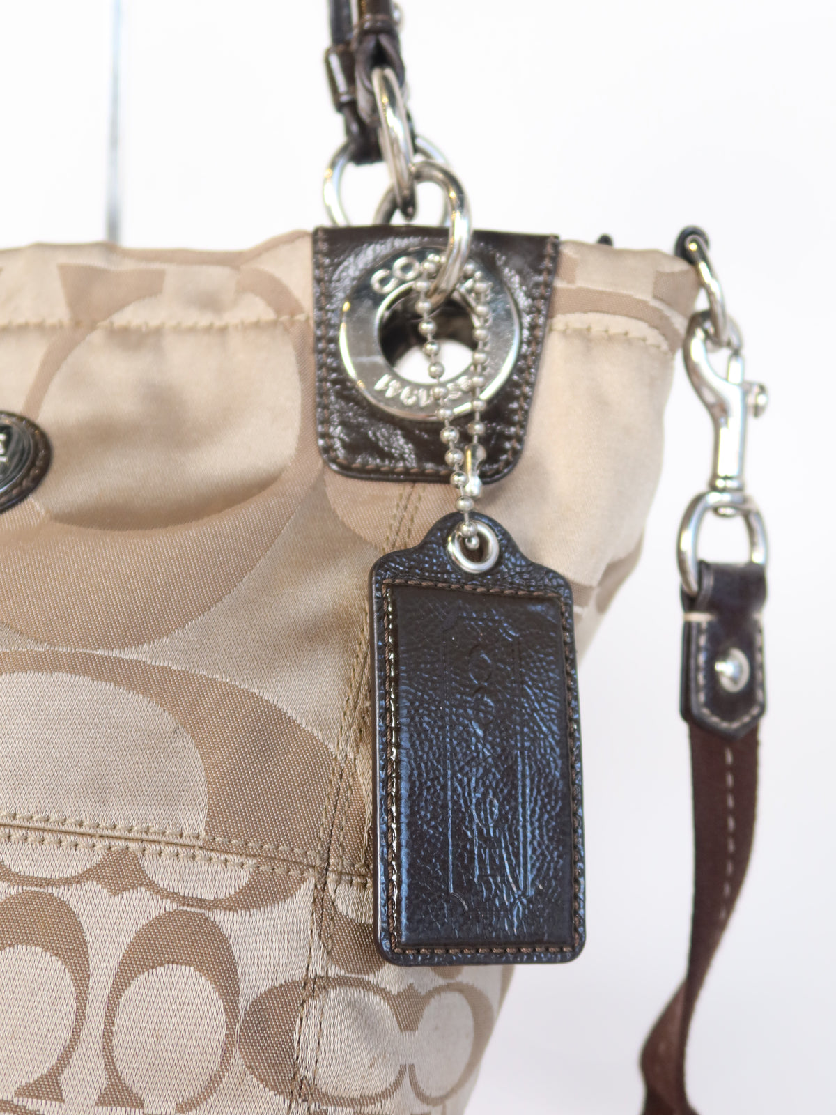 Coach Signature Patchwork Bucket Bag