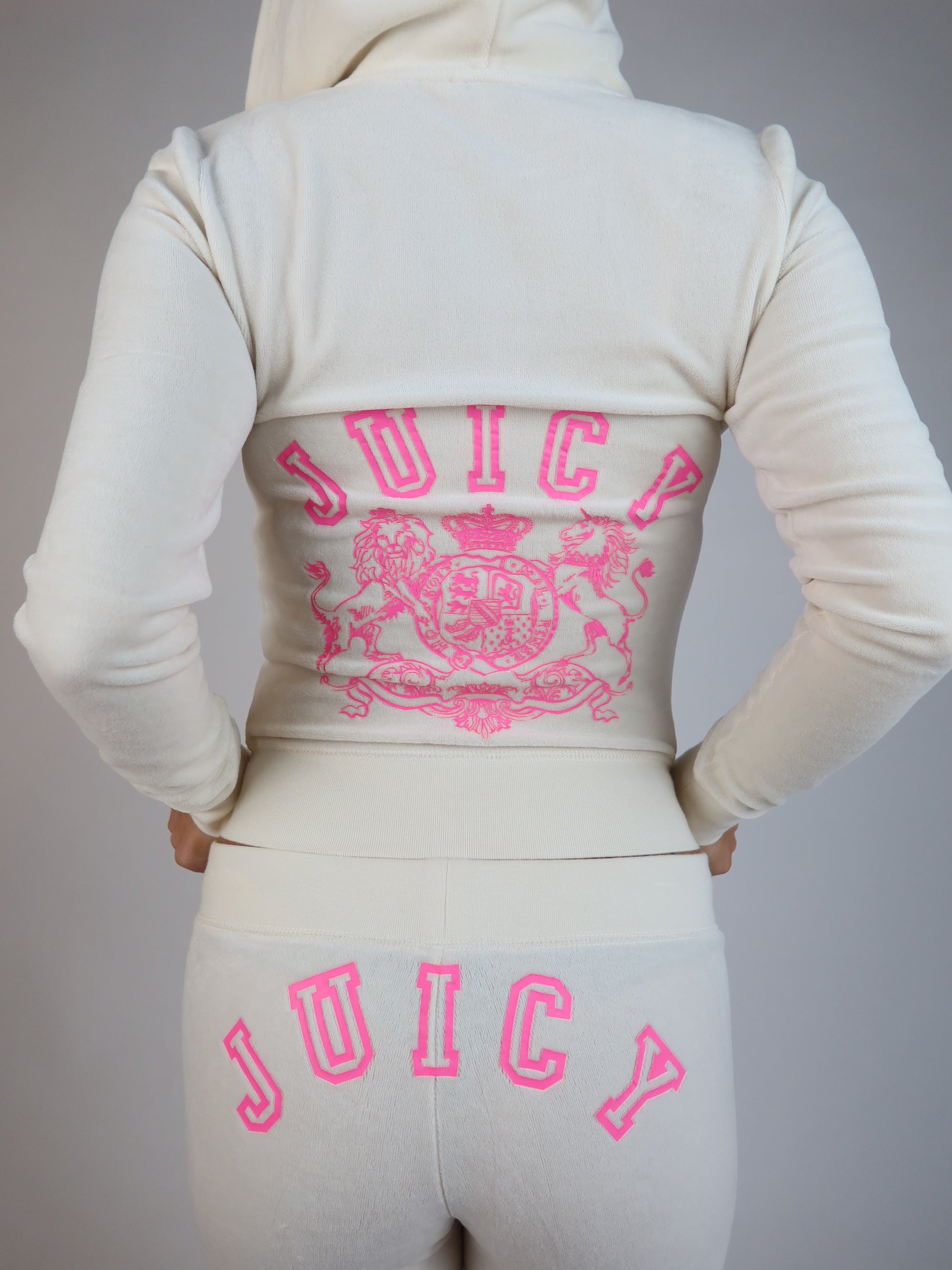 White Juicy Velour Set S