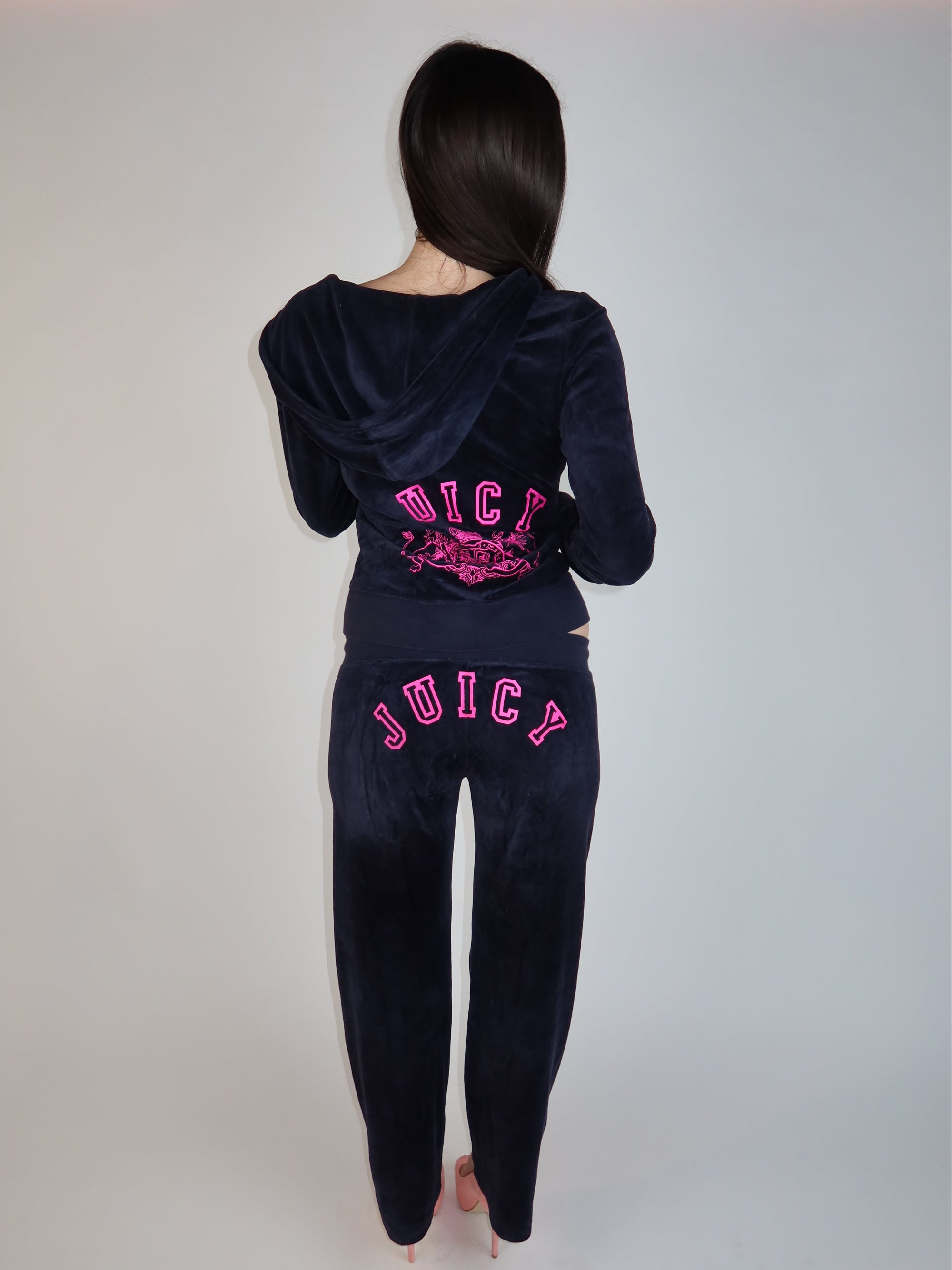 Navy Juicy Velour Set M