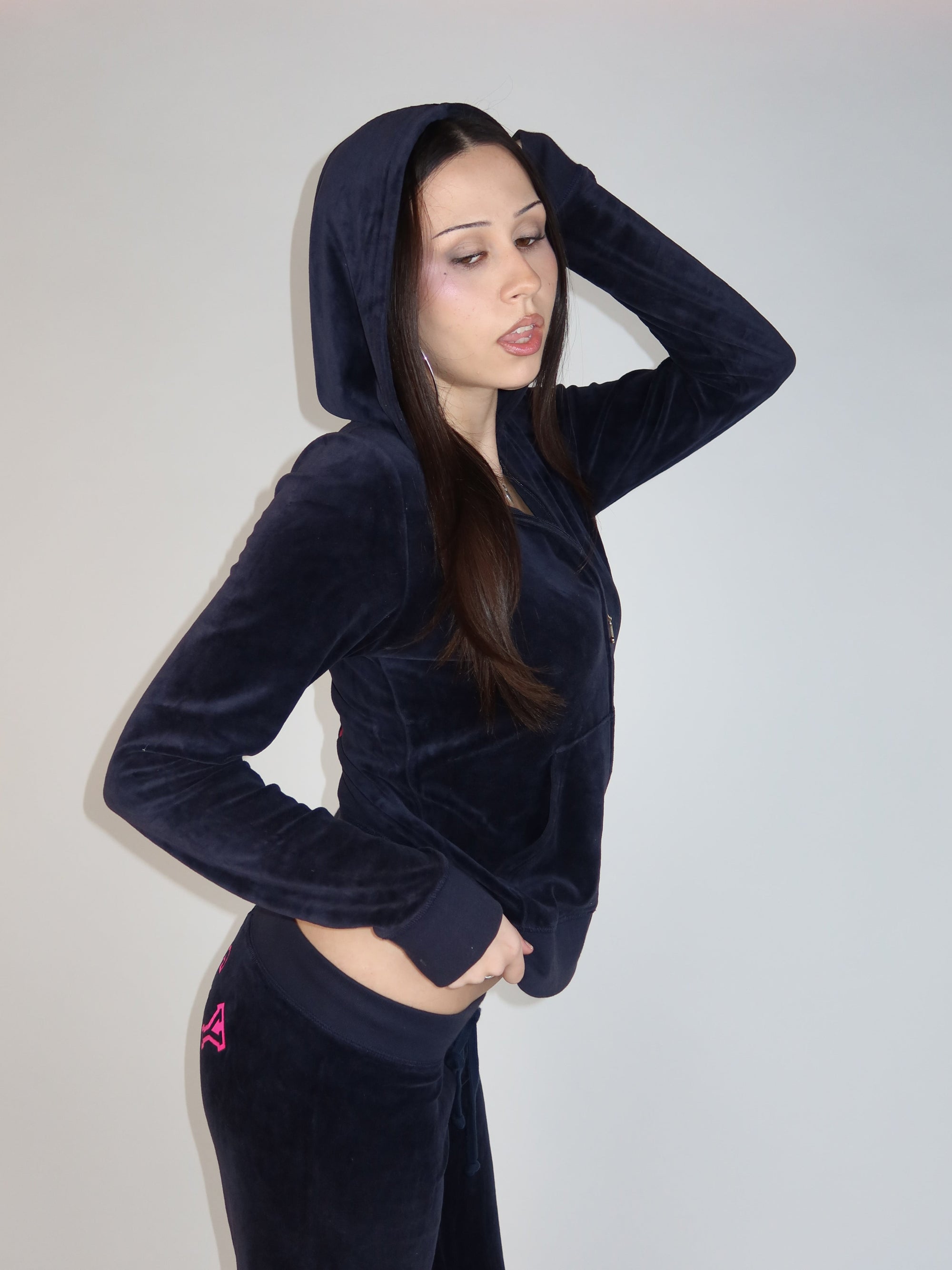 Navy Juicy Velour Set M