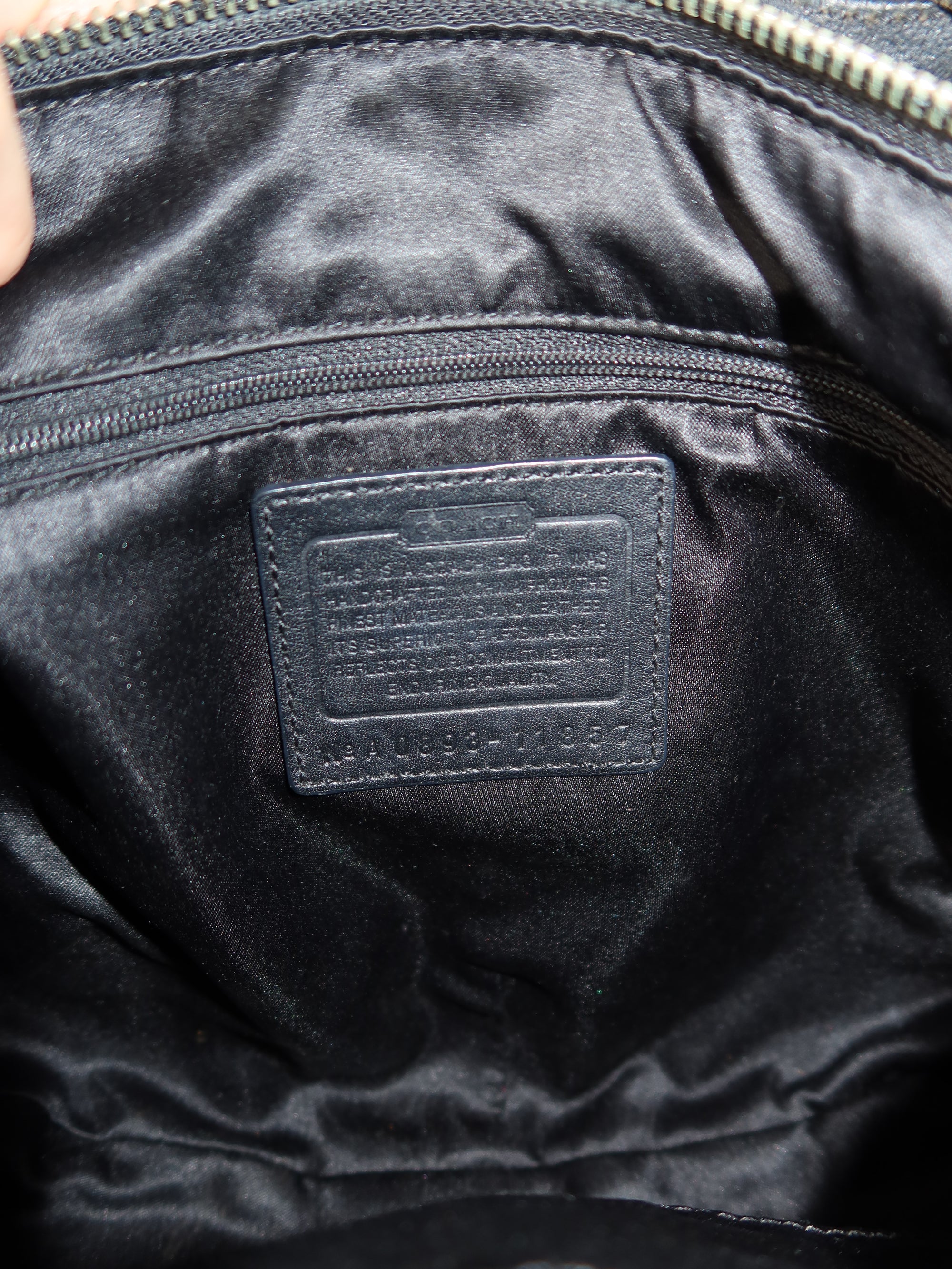 Vtg Black Coach Bag