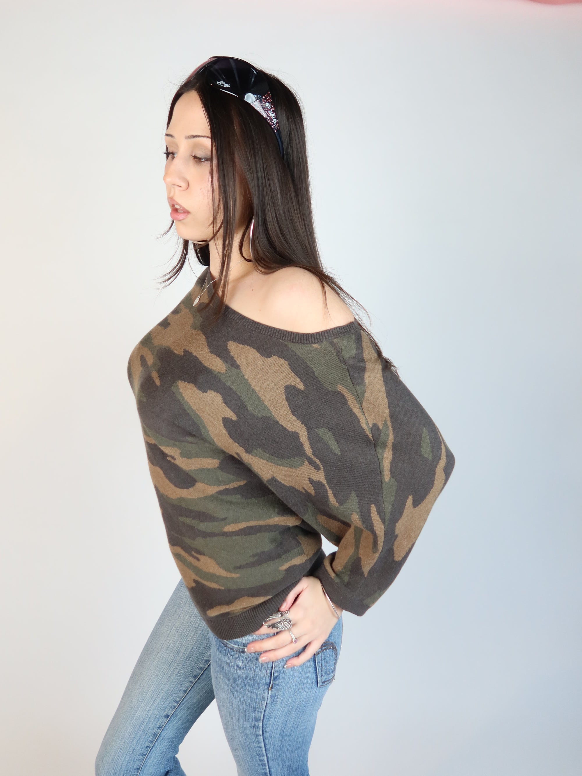 Y2K Camo Top M