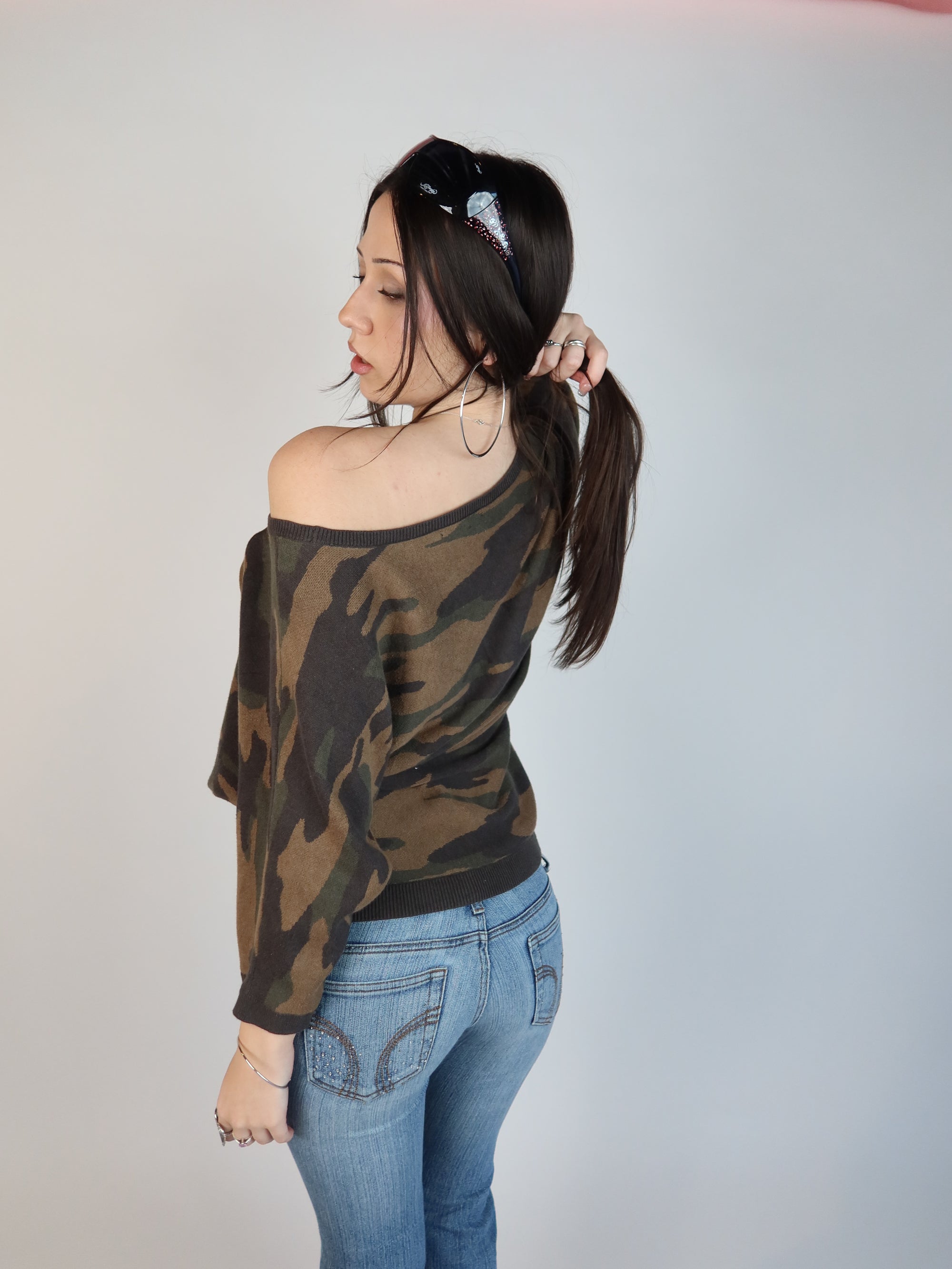Y2K Camo Top M