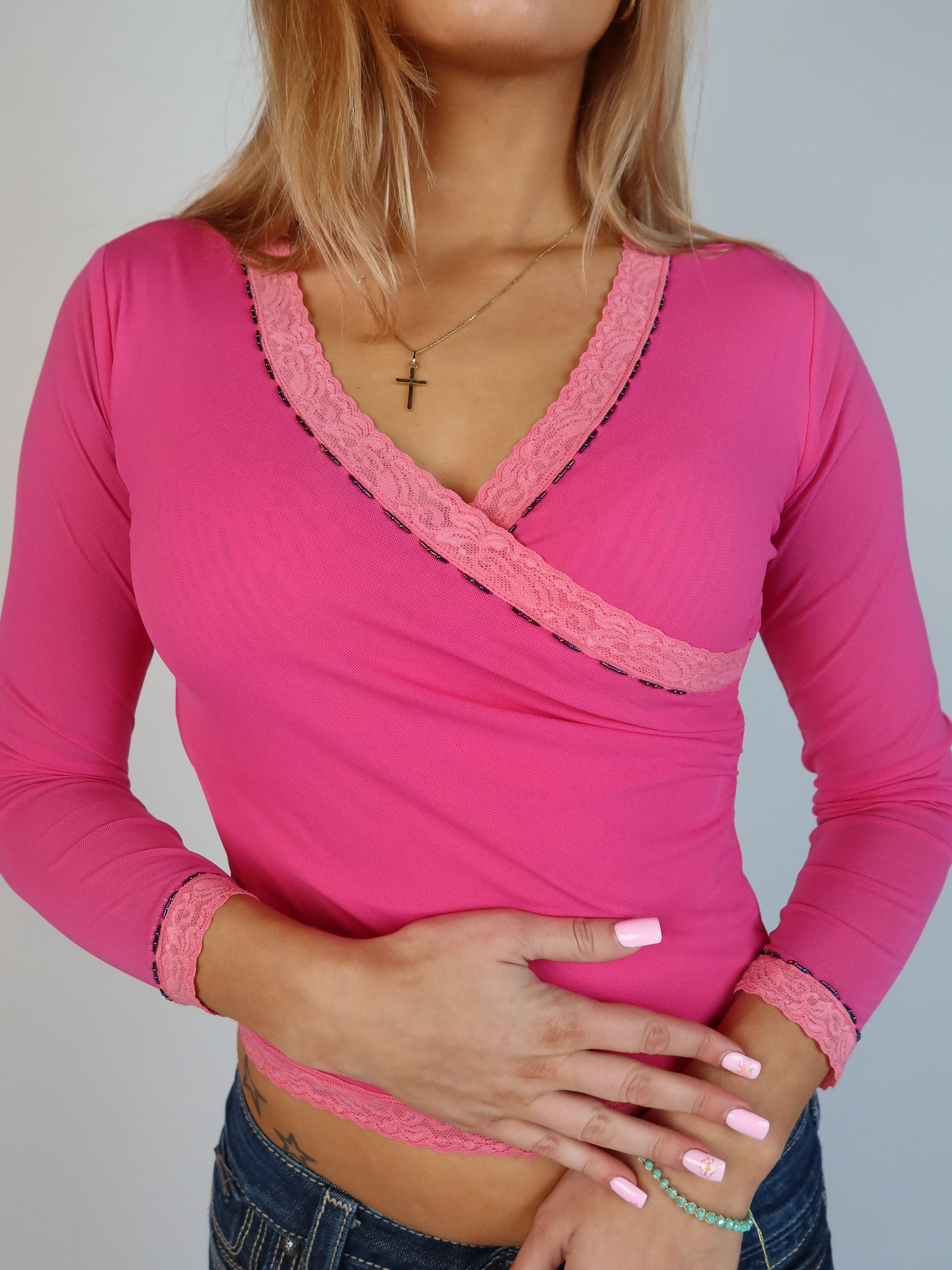 Y2K Wrap Top XS/S