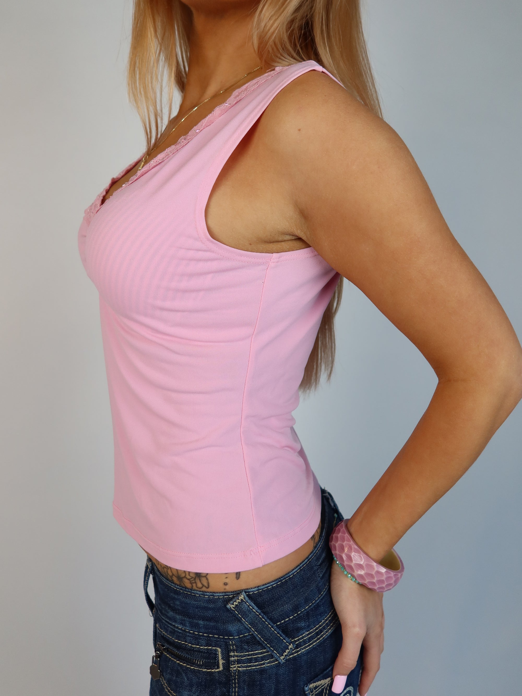 Y2K Pink Princess Top XS/S