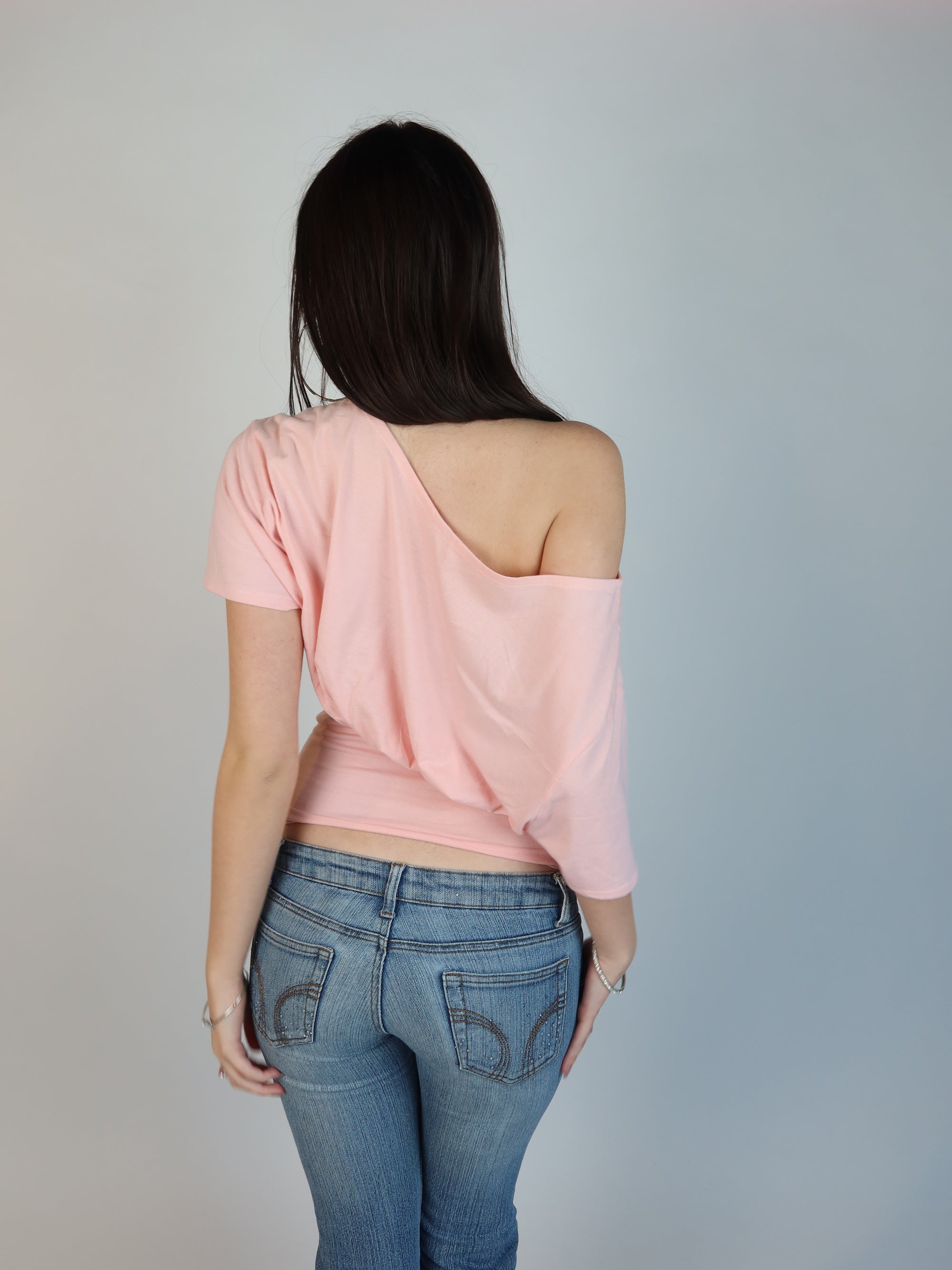 Y2k Pink Batwing Top S/M