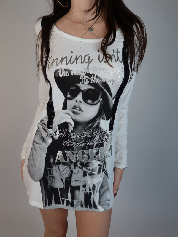 Vintage Y2K indie sleaze mini dress, resale clothing at Brat's Closet.