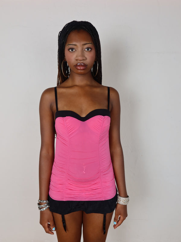 Ruched Mini Corset Dress S/M