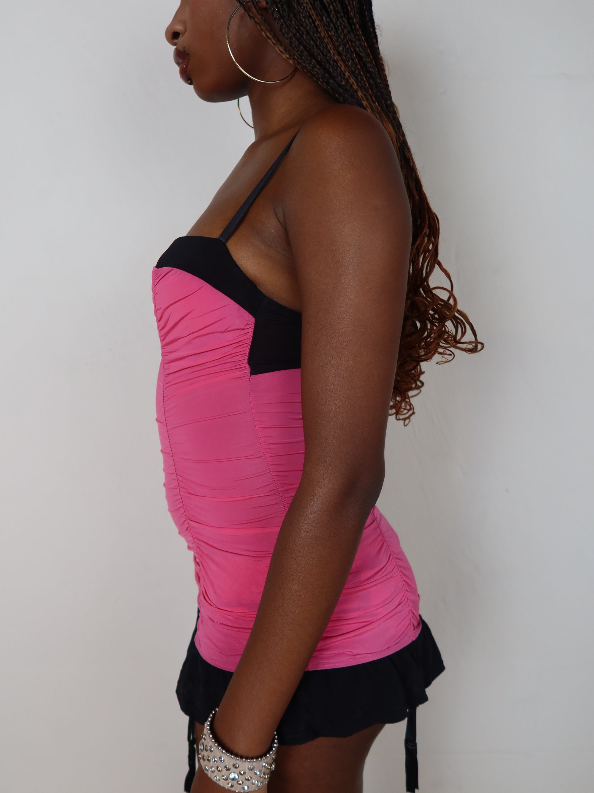 Ruched Mini Corset Dress S/M