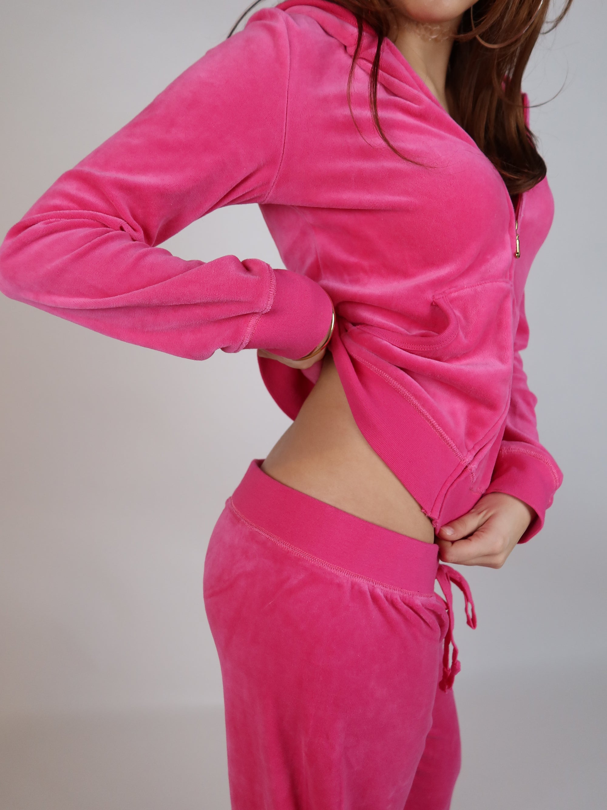 Juicy Velour Hot Pink Set M/L