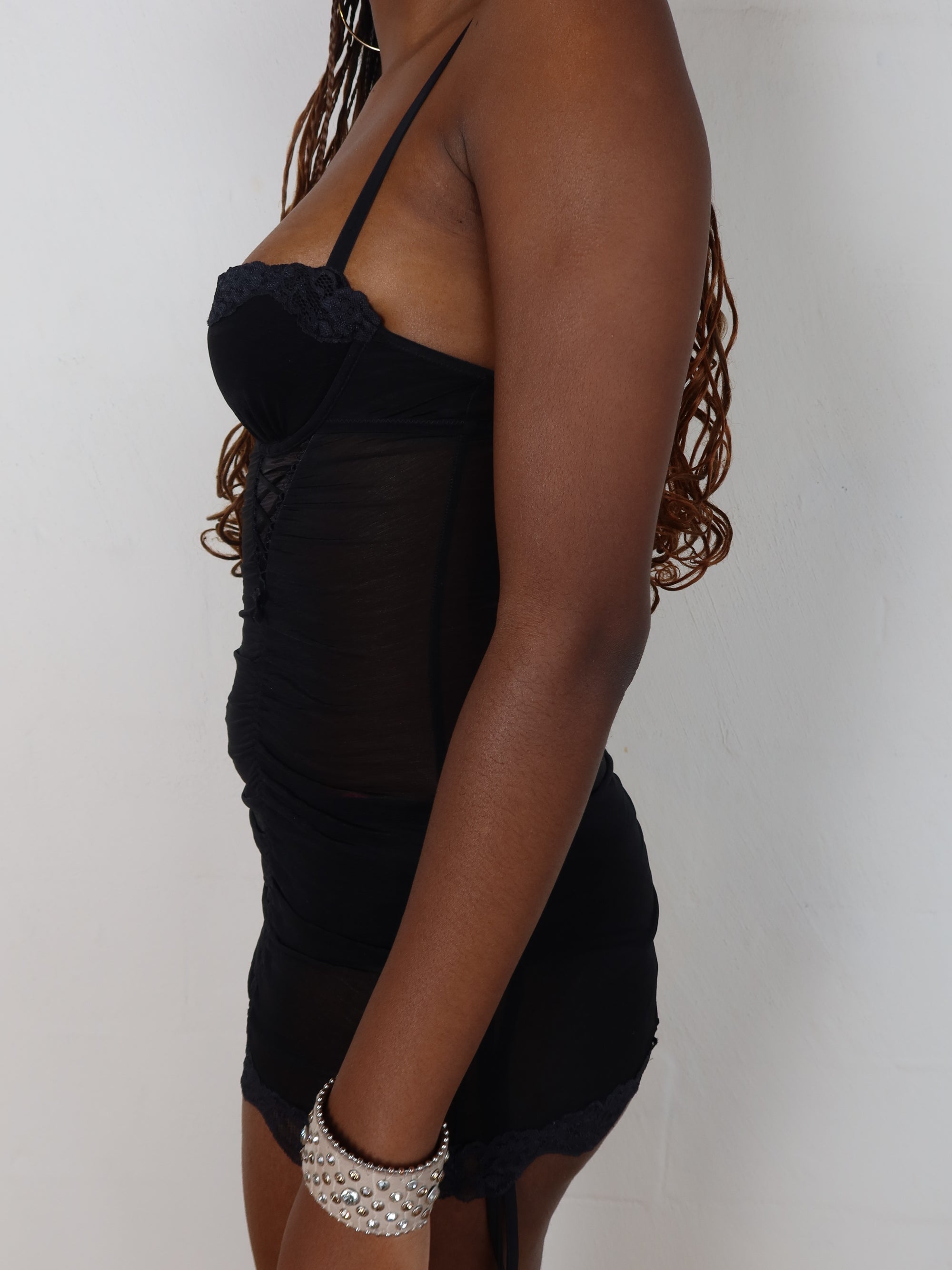 Mesh Mini Corset Dress S/M