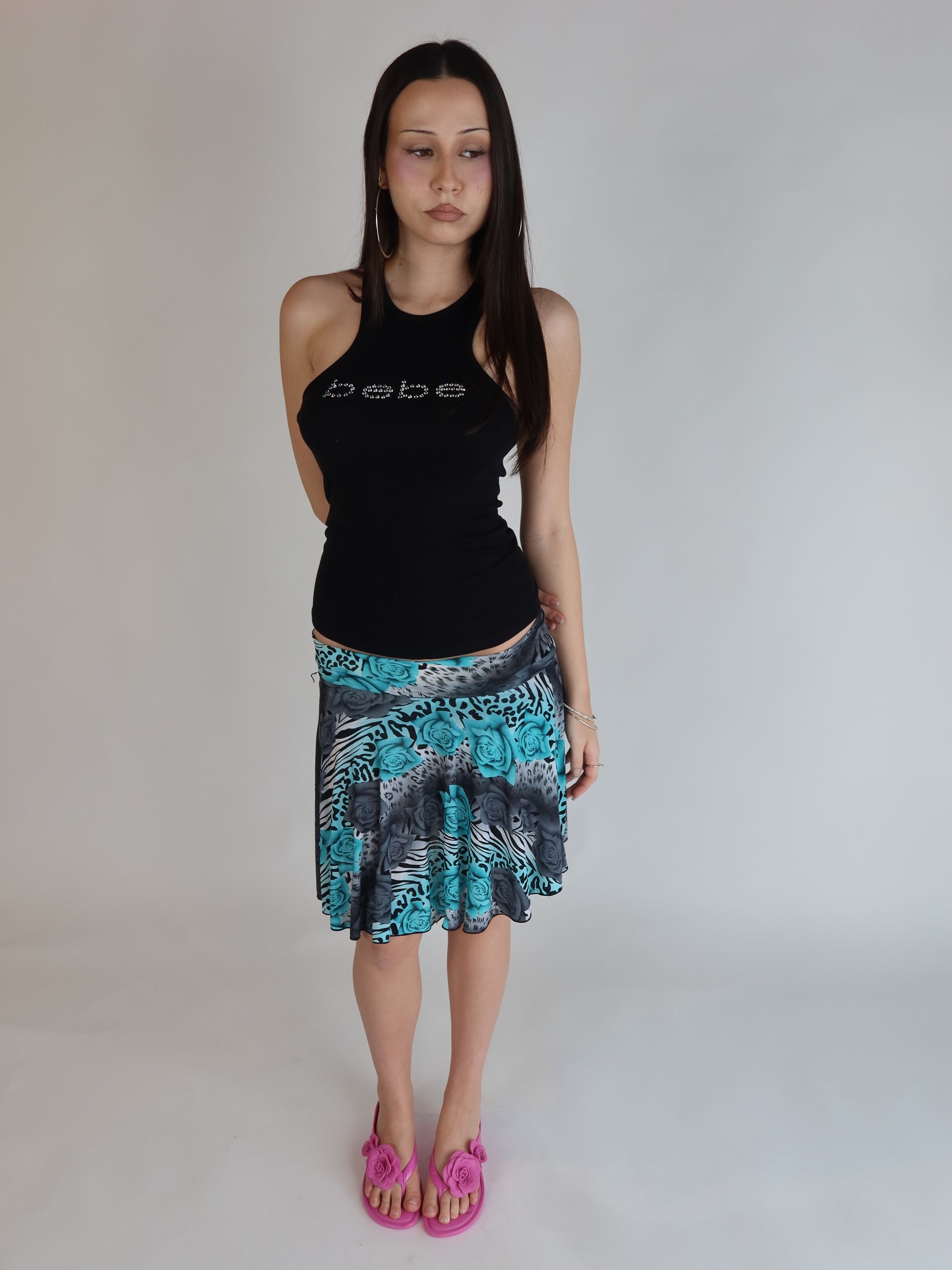 Y2K Bebe Rhinestone Tank S/M