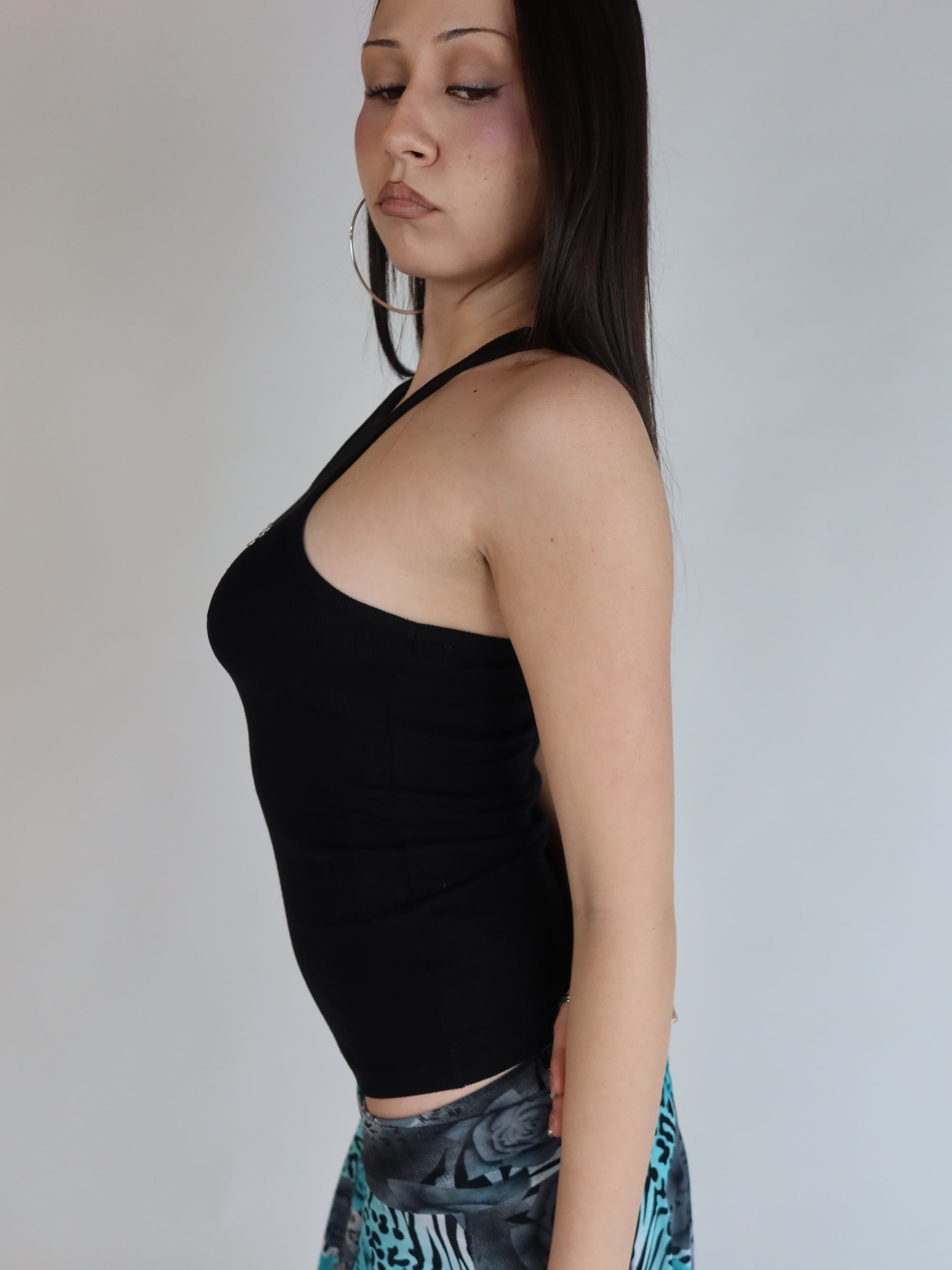 Y2K Bebe Rhinestone Tank S/M