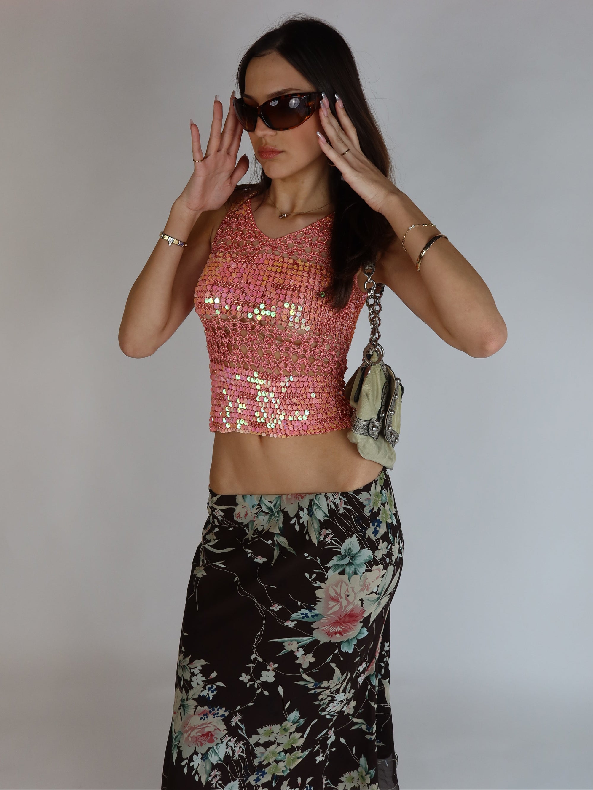 Sequin Crochet Fairycore Tank XS