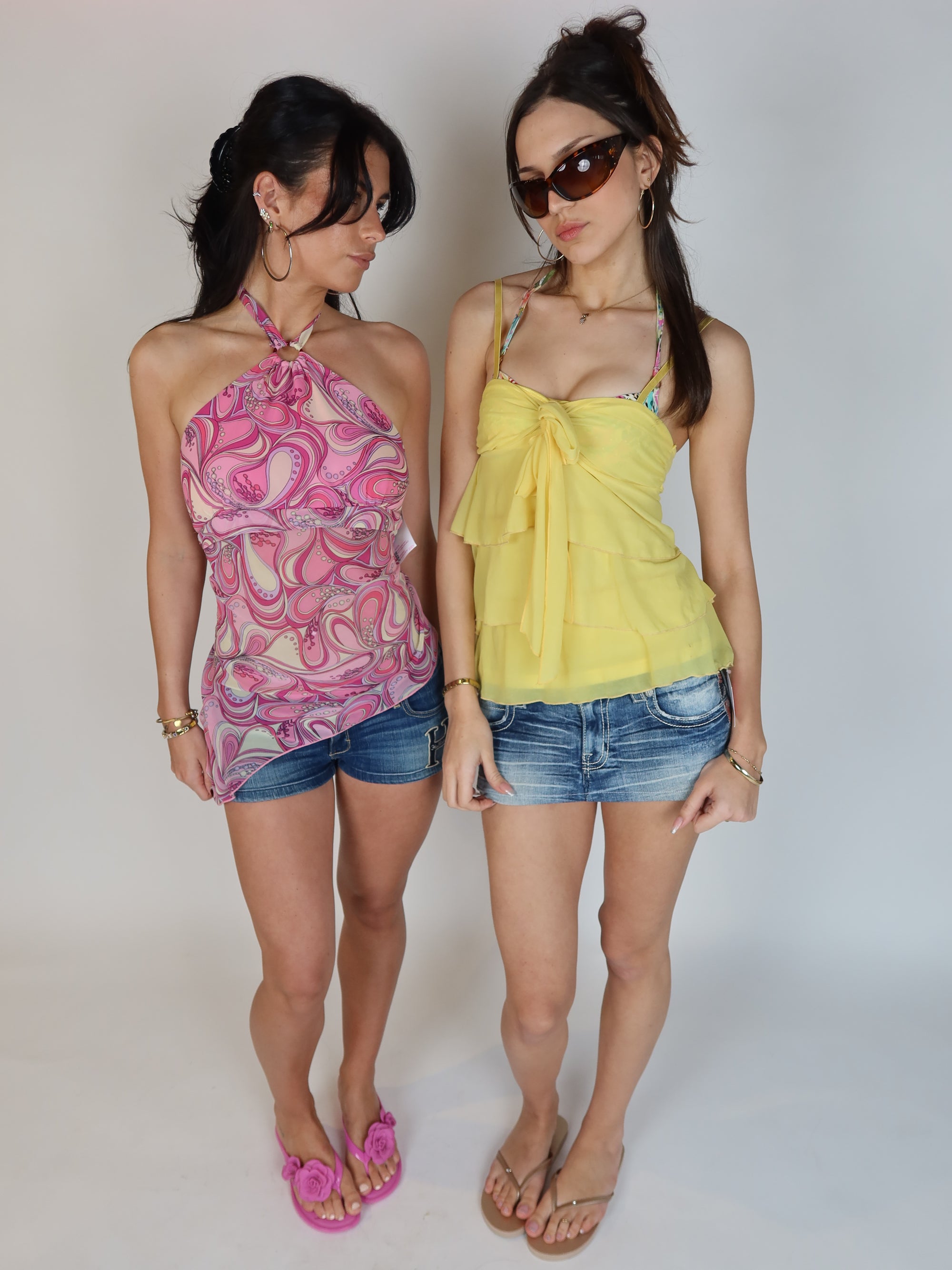 Y2K Asymmetrical Halter XS/S