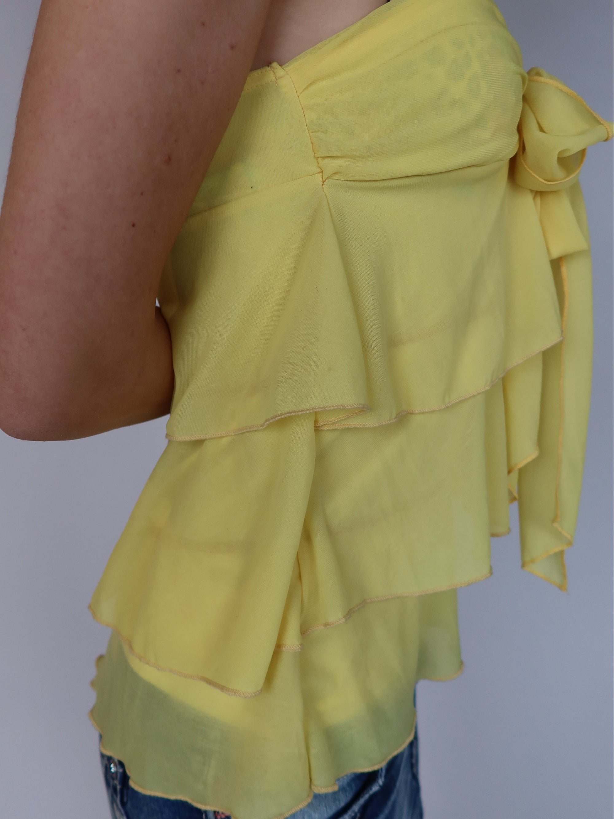 Y2K Butter Tie Front Cami XS/S