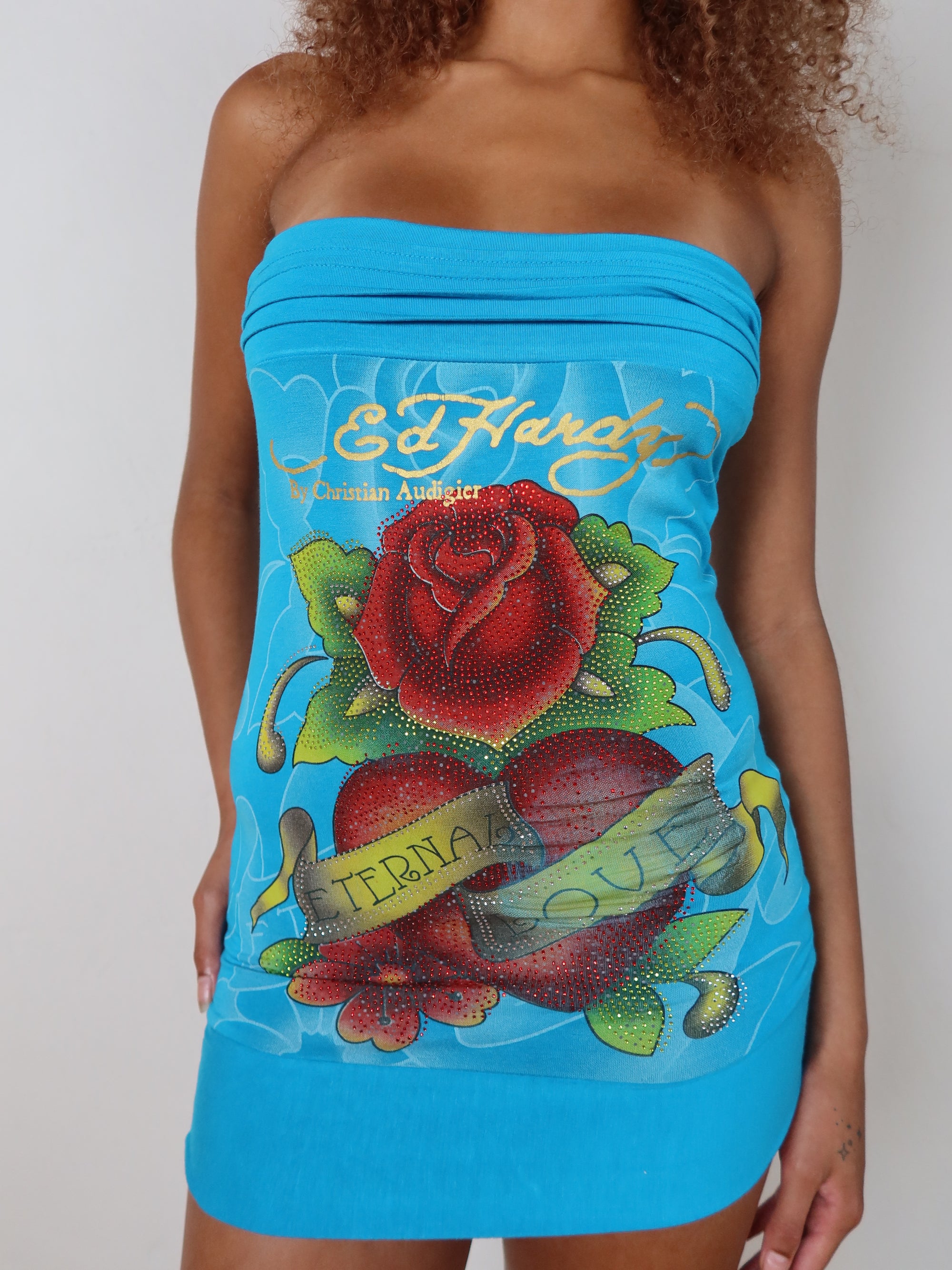 ED HARDY MINI DRESS XS/S