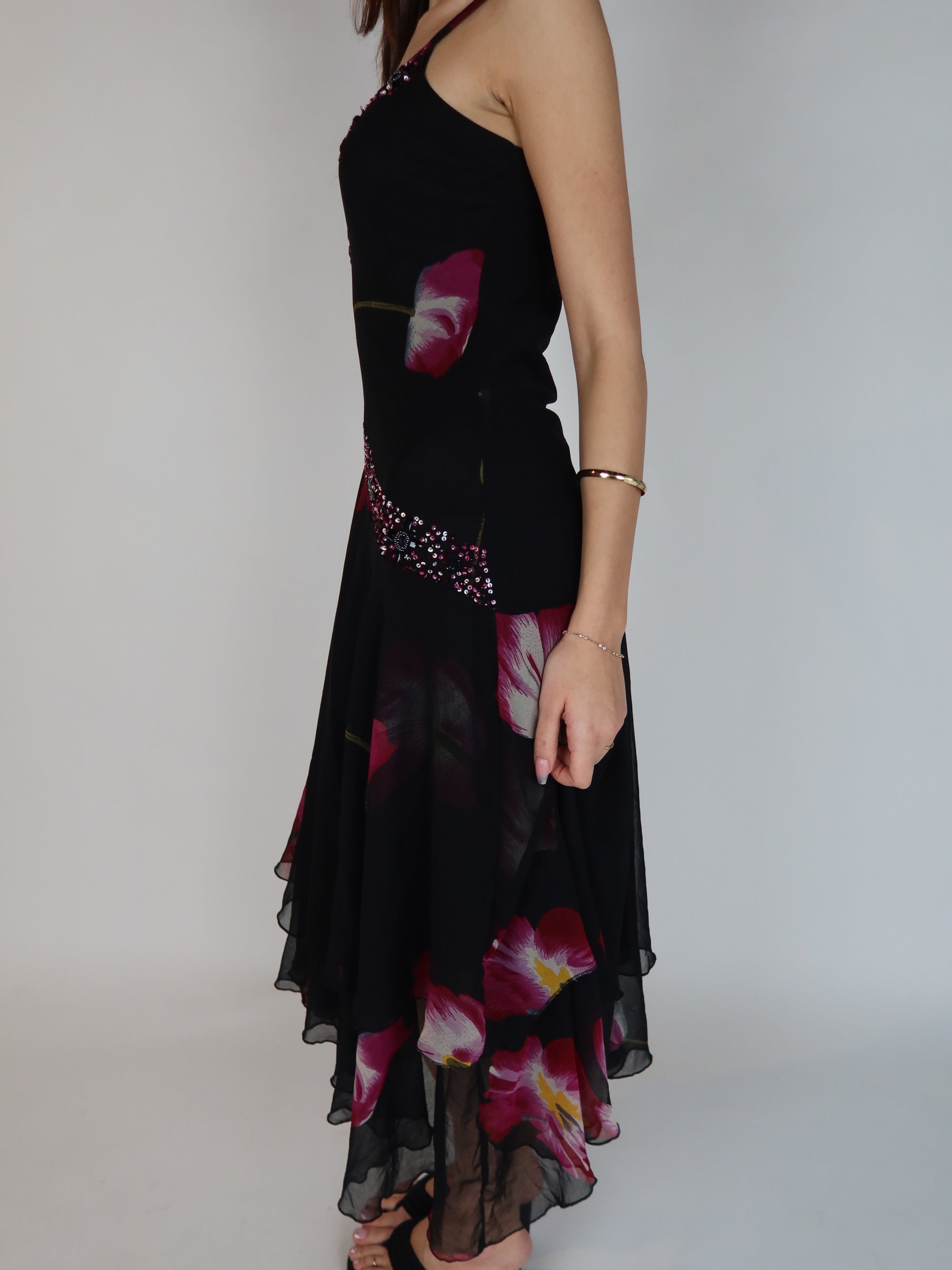 Beaded Midi Dress M