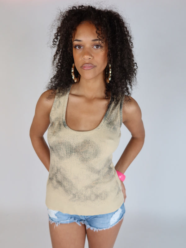 Vintage Morgan de Toi tank top, Y2K resale clothing at Brat's Closet.