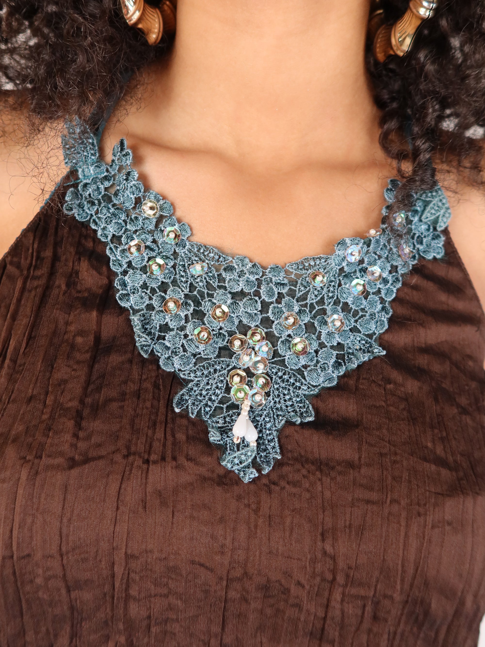 Y2K Beaded Cami S/M