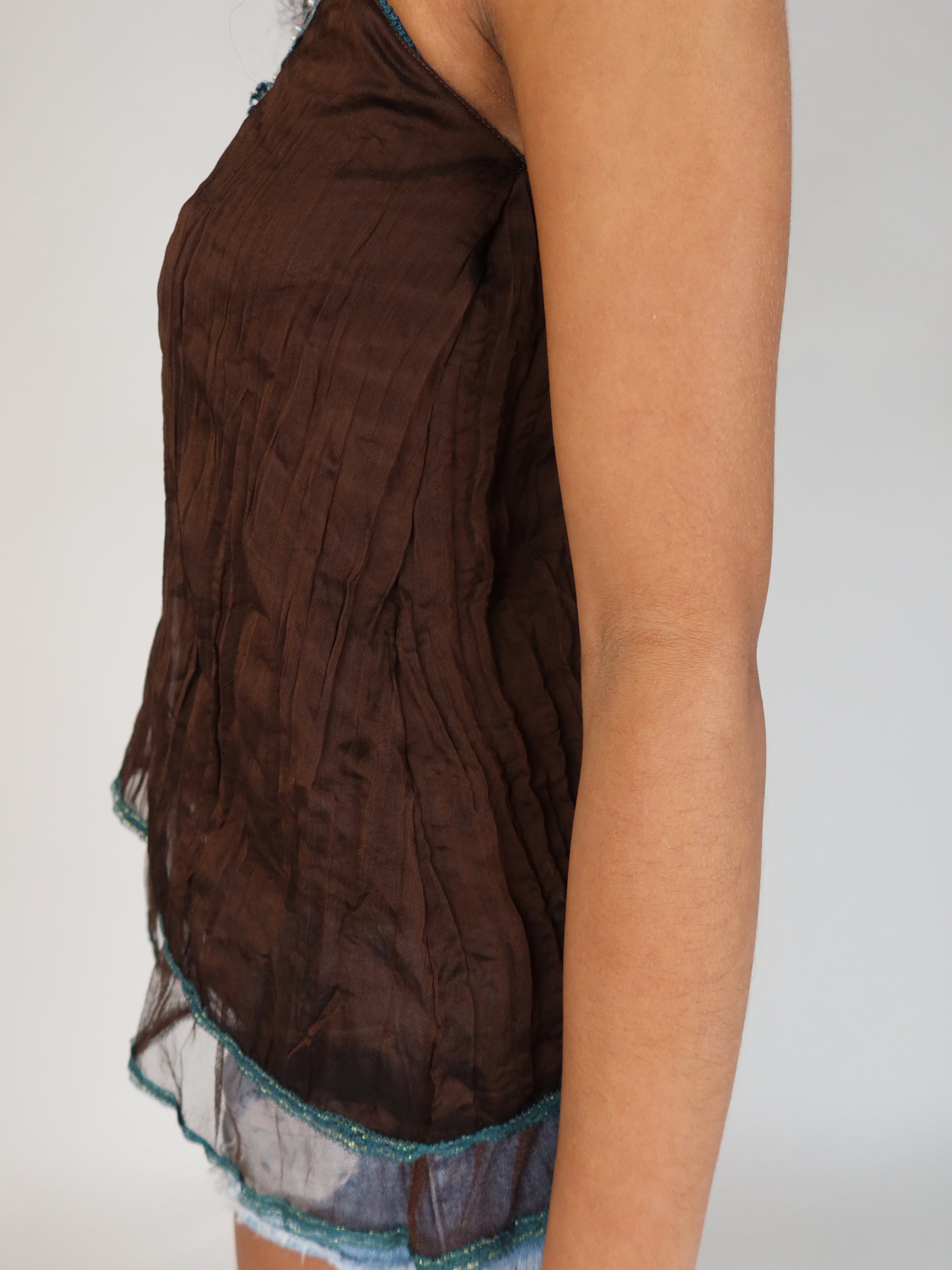 Y2K Beaded Cami S/M
