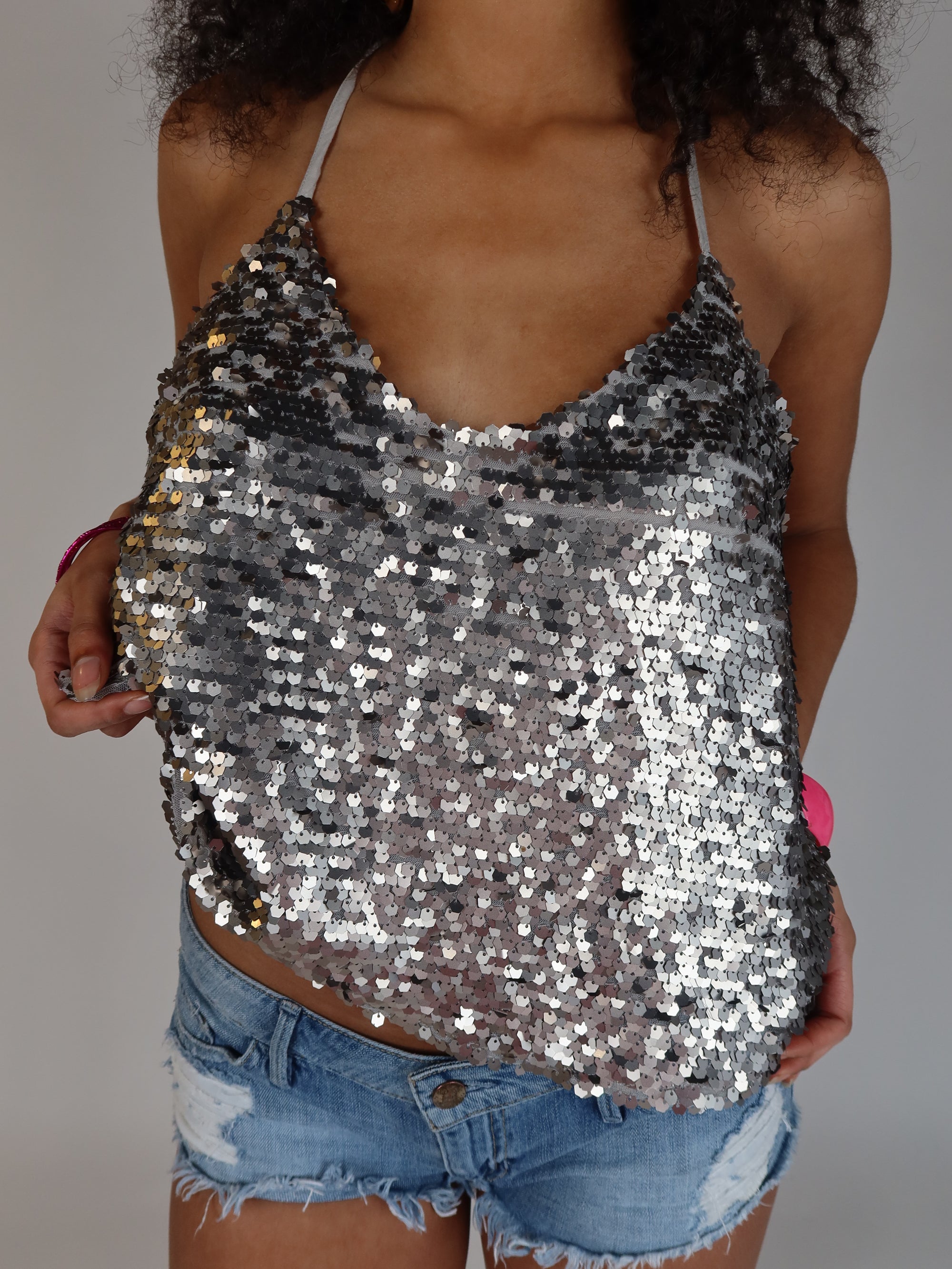 Vtg Hollister Sequin Cami XS/S
