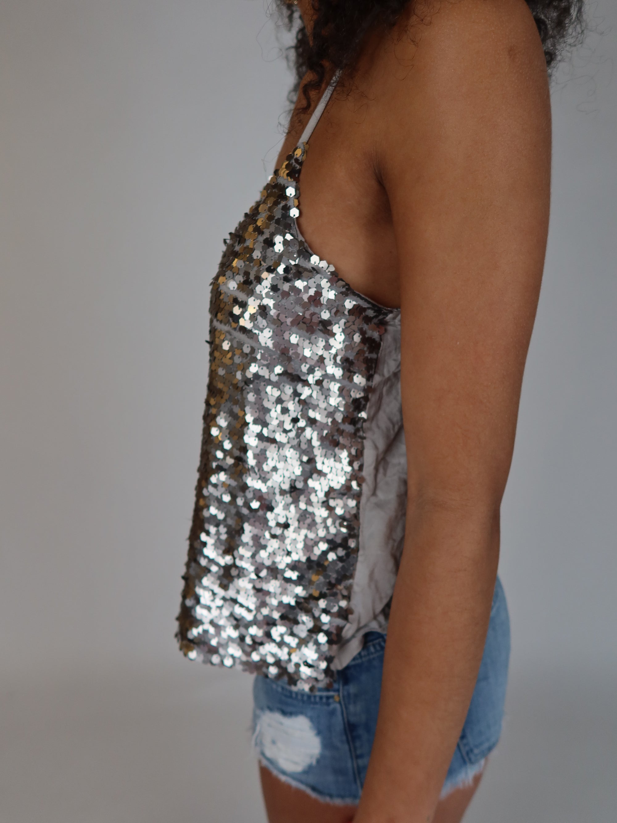 Vtg Hollister Sequin Cami XS/S