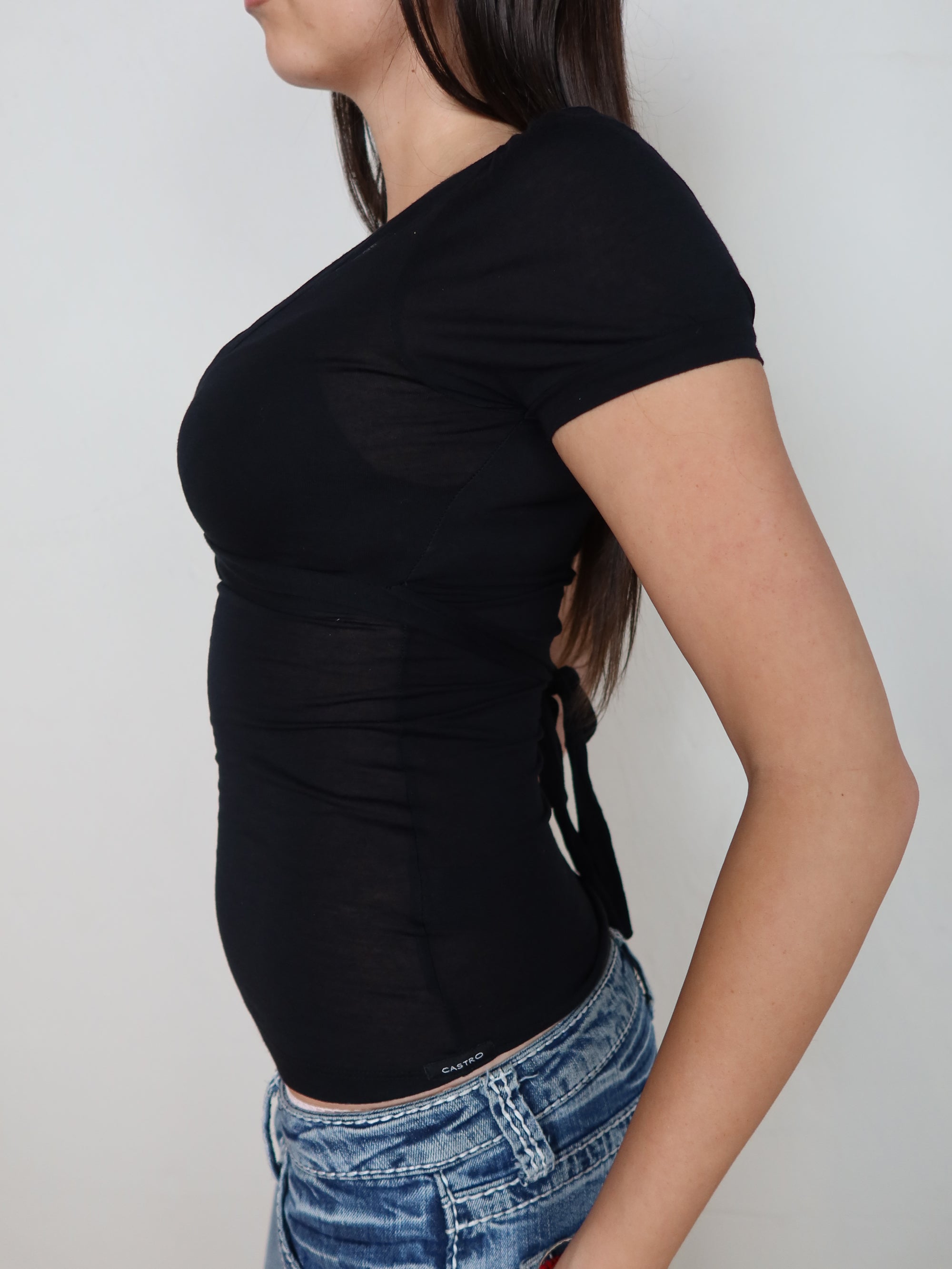 Y2K Wrap Top S