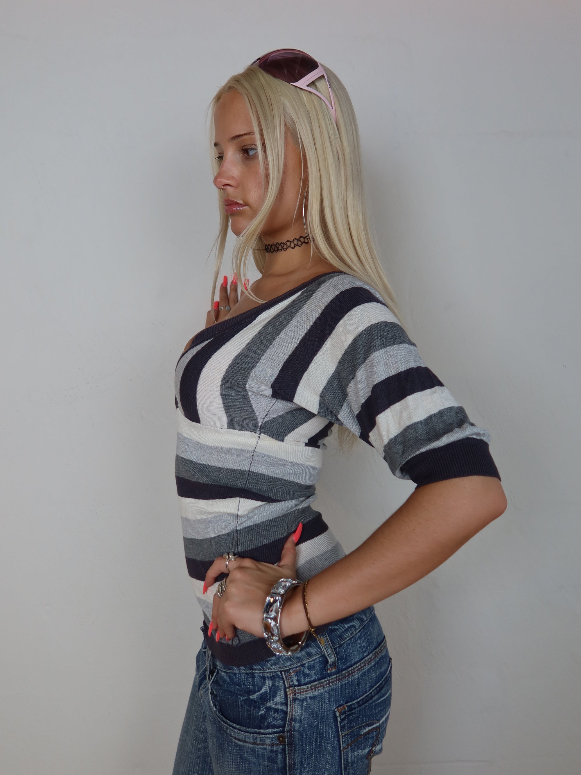 Y2K Deadstock Knit Top S